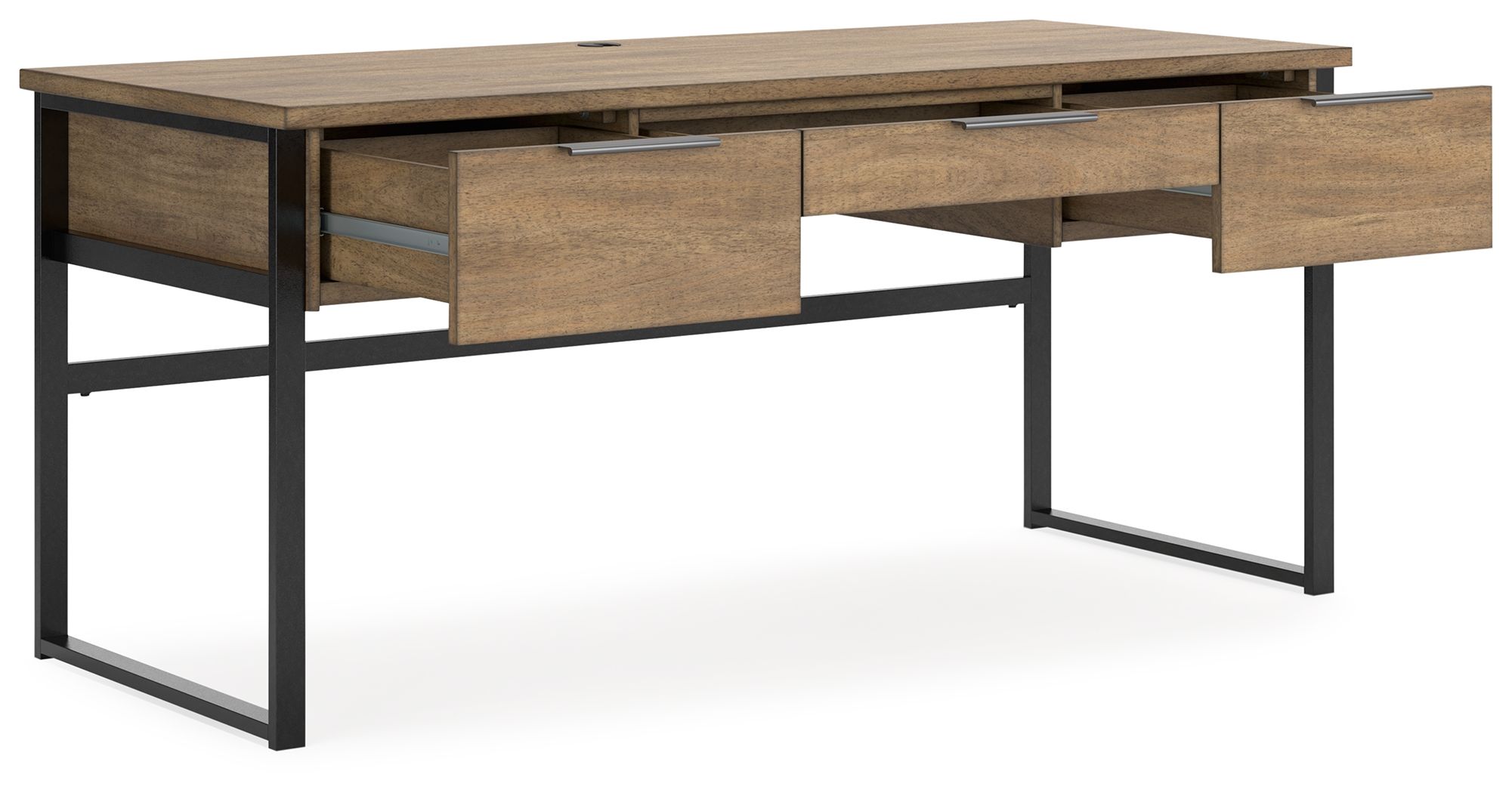 Ashley Furniture Montia - Home Office Desk - Light Brown - Image 4