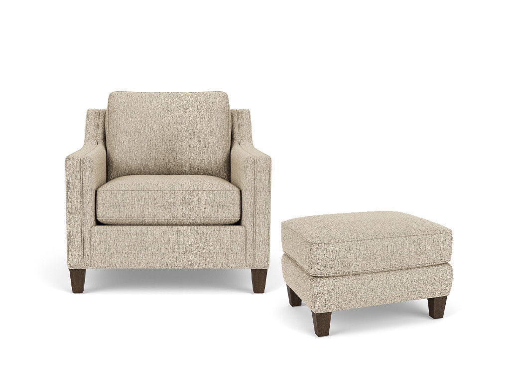 Finley - Fabric Ottoman, light gray, view 7
