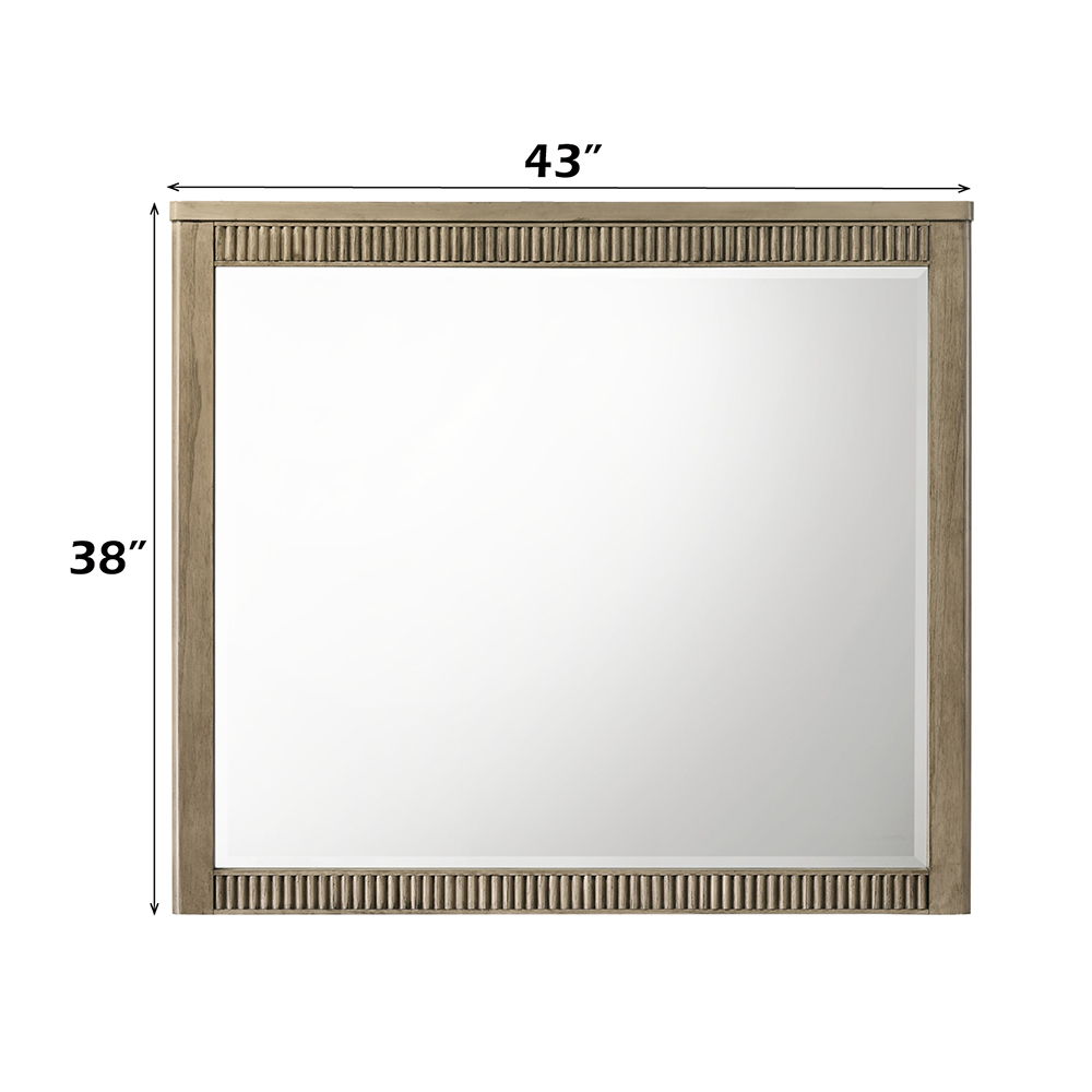 Lakkari - Mirror - Antique Oak, light brown, view 3