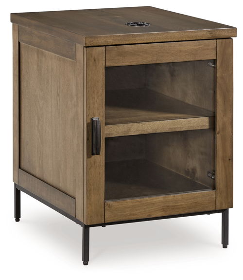 Torlanta - Chair Side End Table - Brown, dark brown