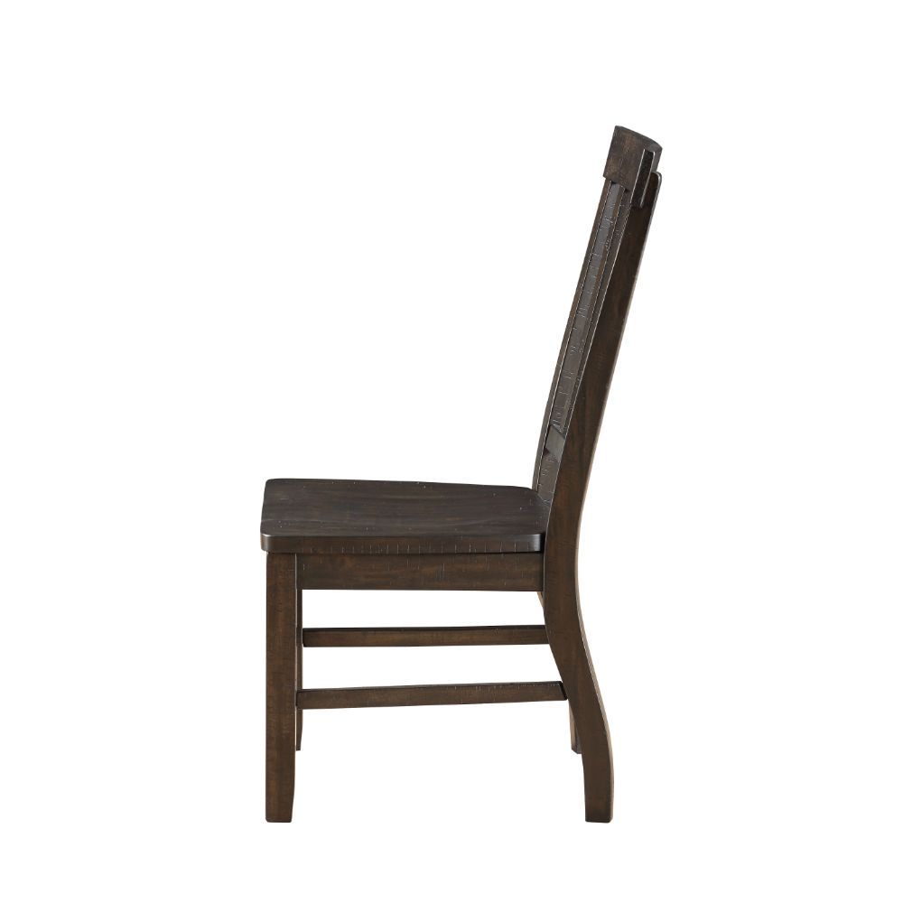 Maisha - Side Chair (Set of 2) - Rustic Walnut, dark brown, view 5