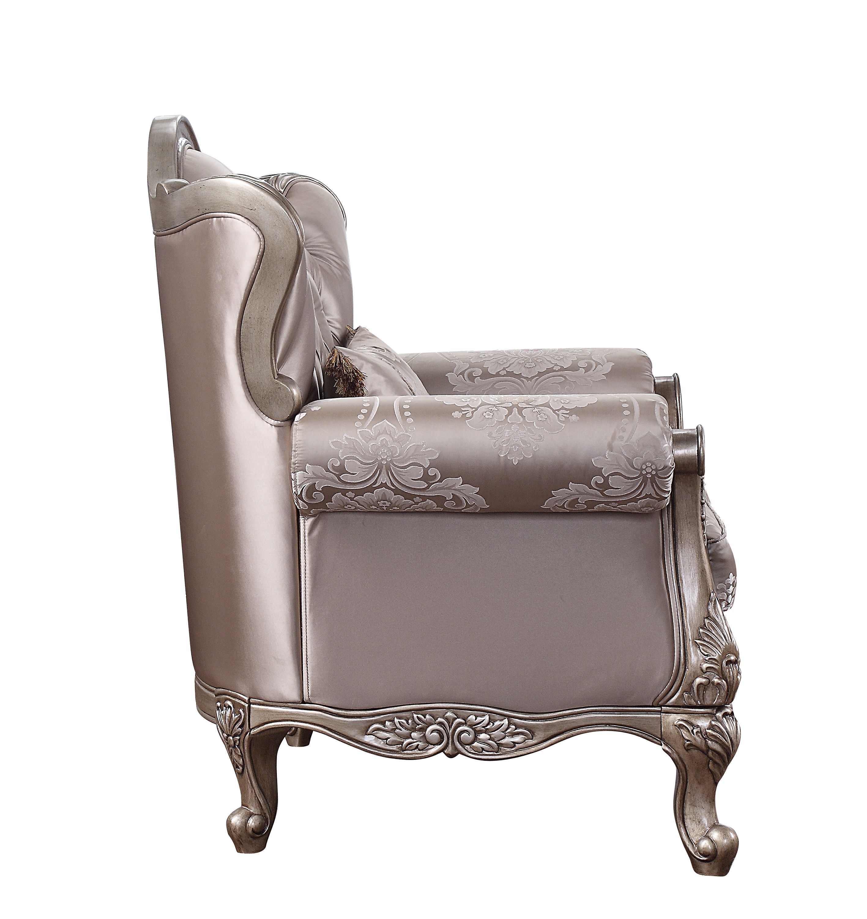 Jayceon - Chair With Pillow - Fabric & Champagne, beige, view 5