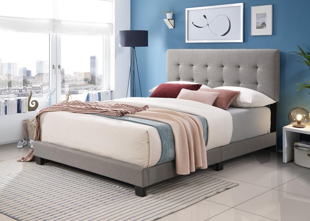 B606 - Queen Bed - Light Gray