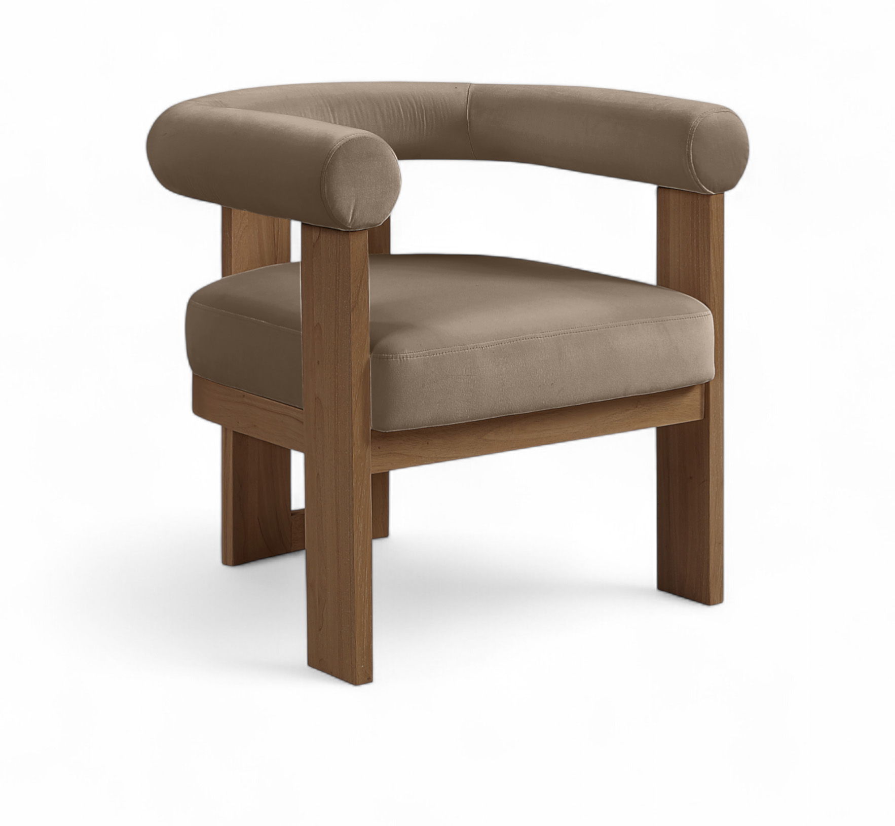 Arienzo - Performance Fabric Upholstered Accent Chair - Taupe