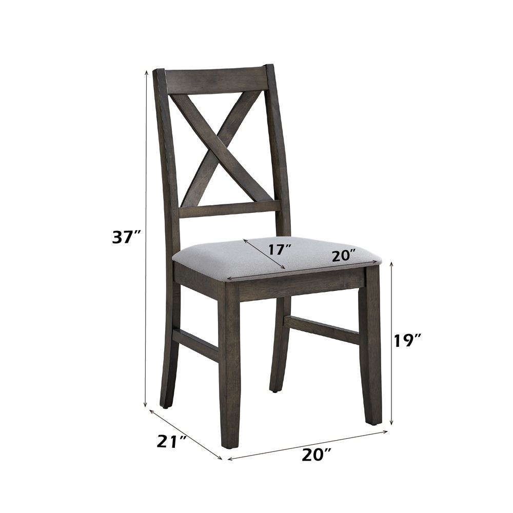 Marit - Side Chair (Set of 2) - Gray, gray, view 7