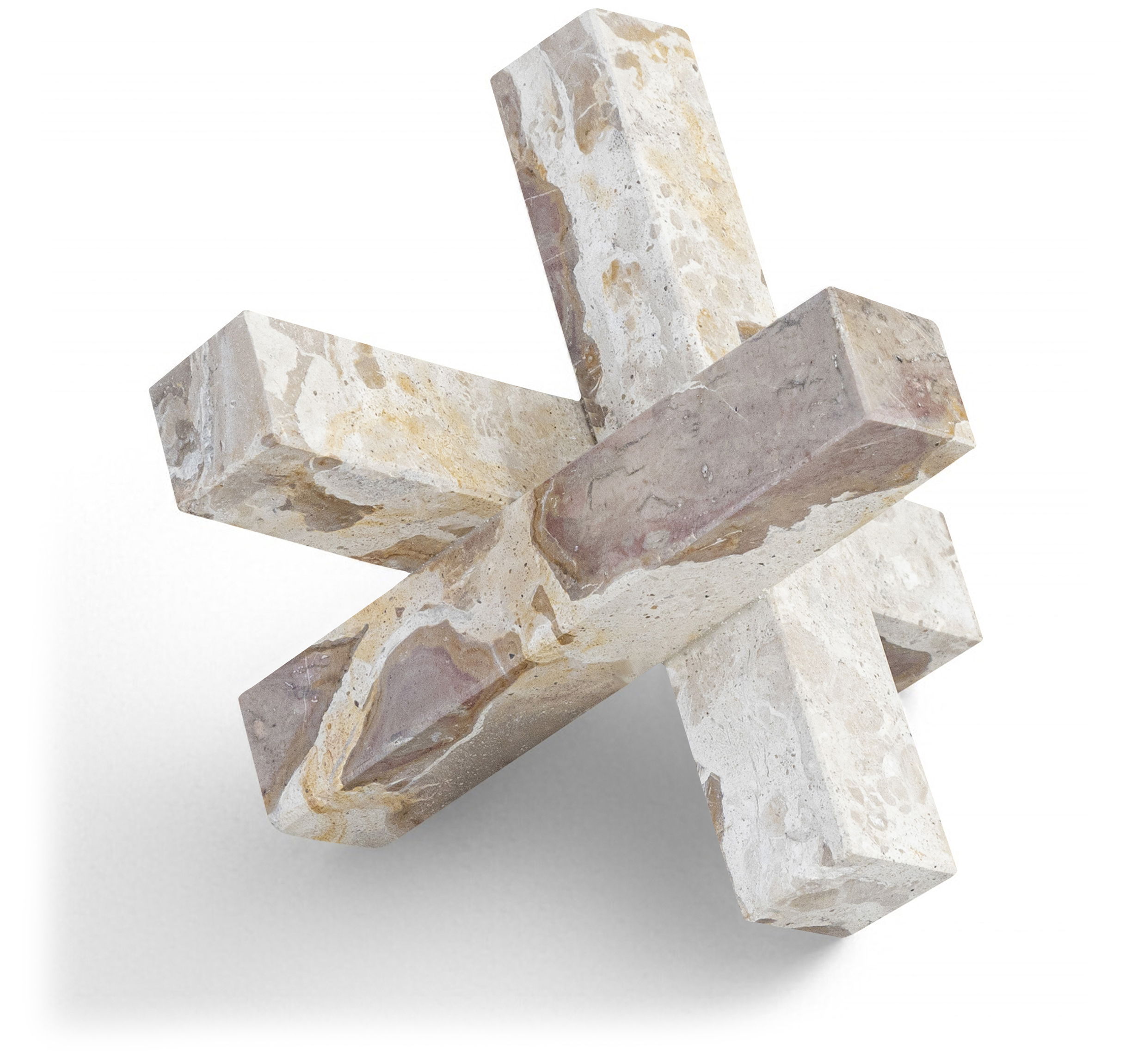Stix - Marble Decorative Object - Beige