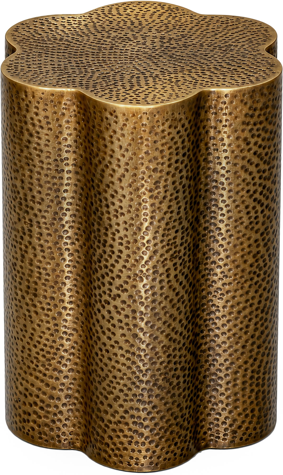 Lotus - Iron End / Side Table - Brass