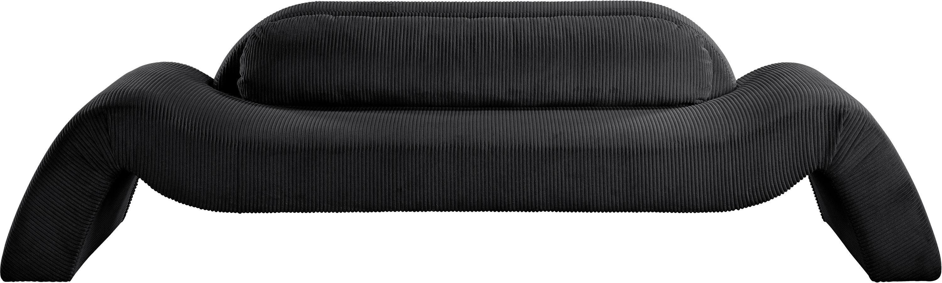 Austin - Corduroy Sofa - Black