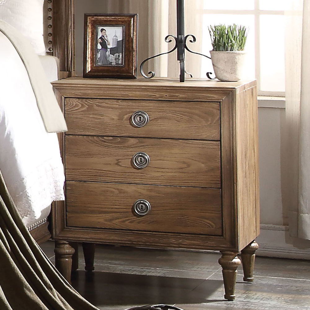 Inverness - 28" Nightstand - Reclaimed Oak, light brown, view 6
