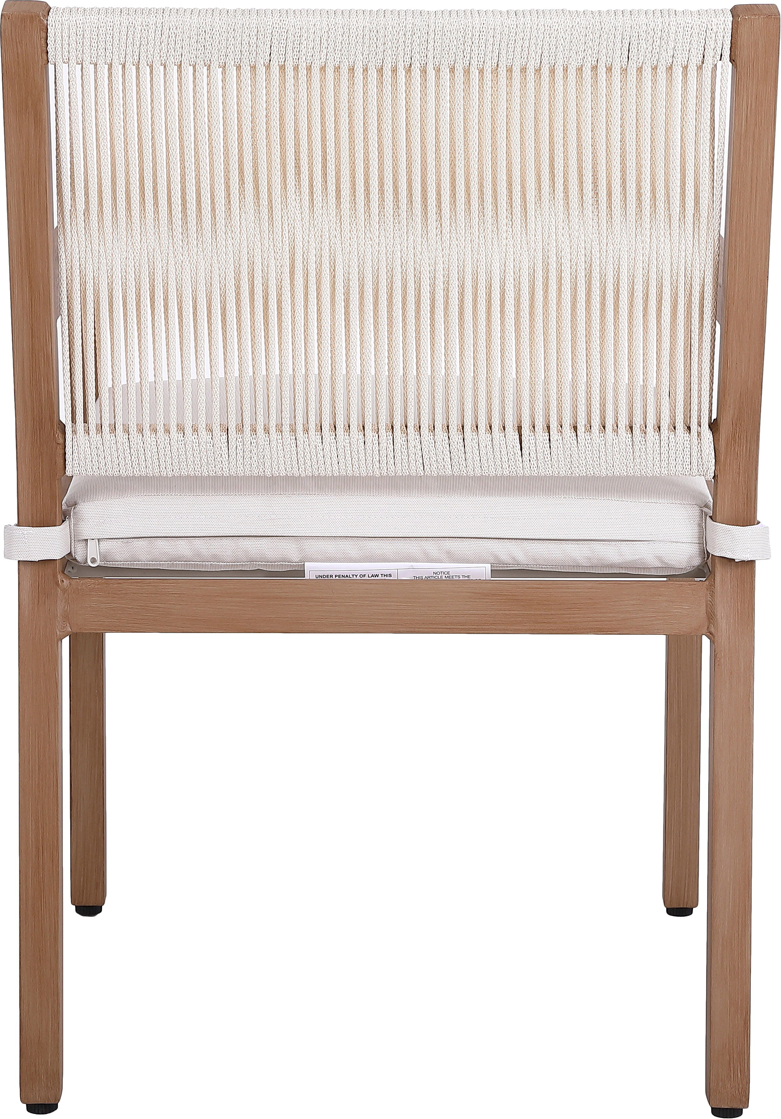 Maui - Water Resistant Outdoor Patio Dining Arm Chair (Set of 2) - Cream