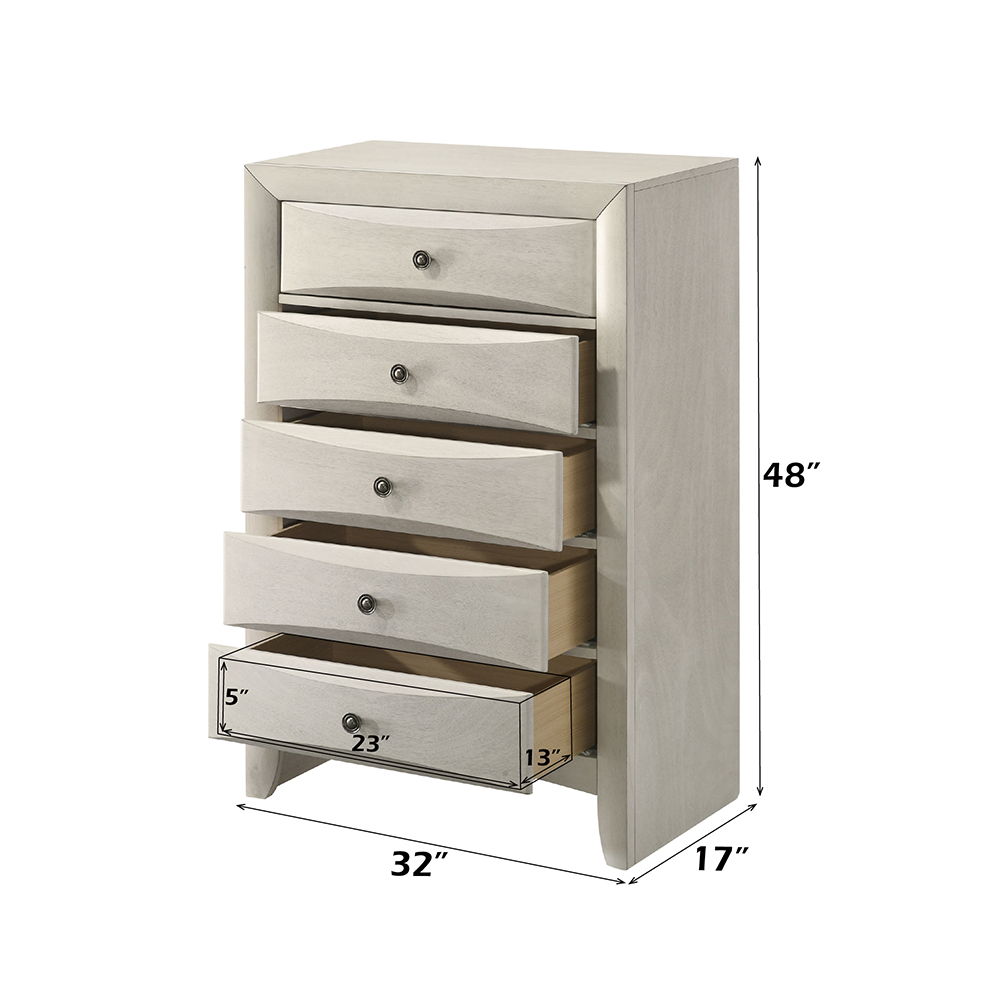 Ramondi - Chest - Antique White, white, view 4