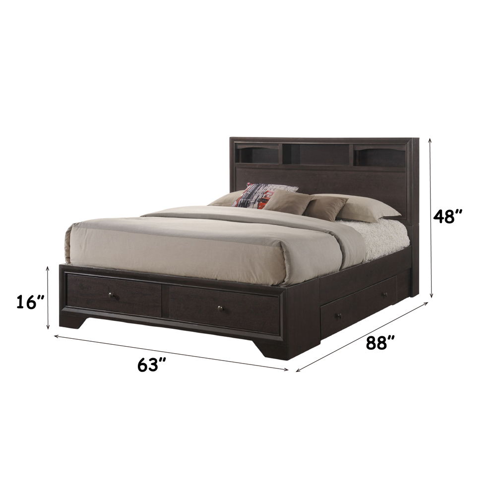 Madison II - Queen Bed - Espresso, dark brown, view 6