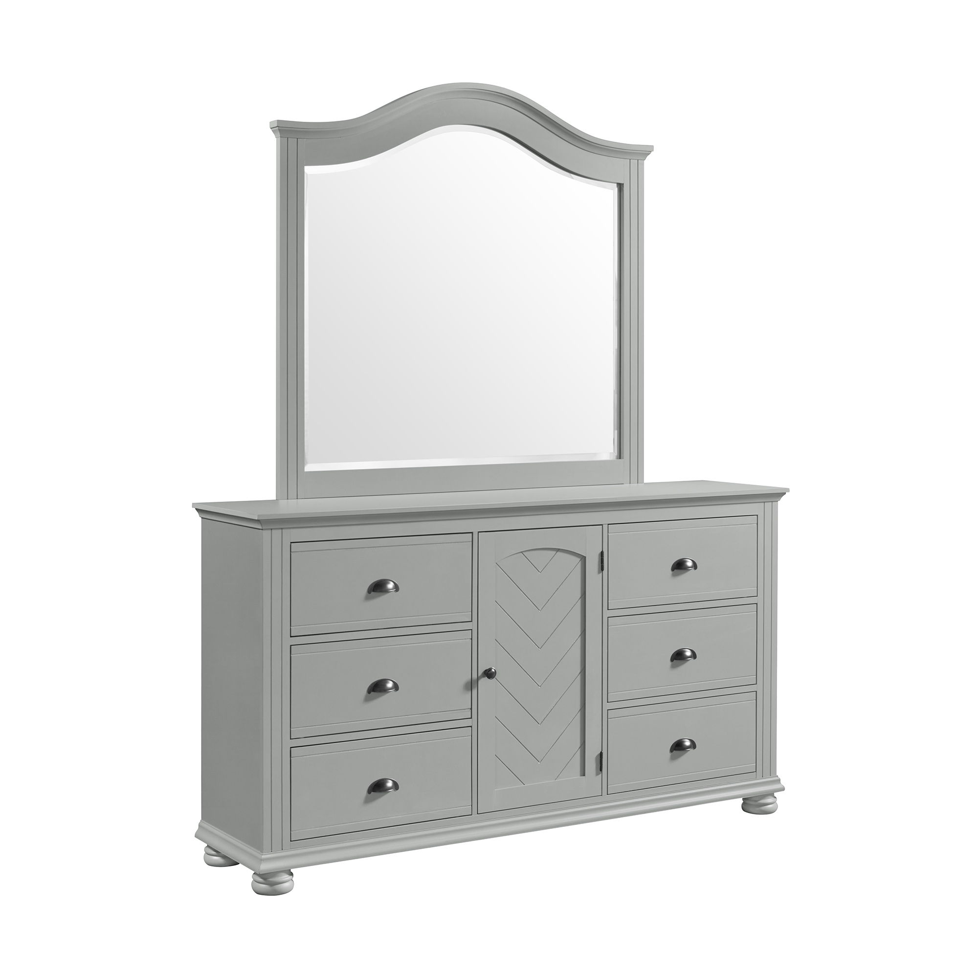 Dresser And Mirror Set