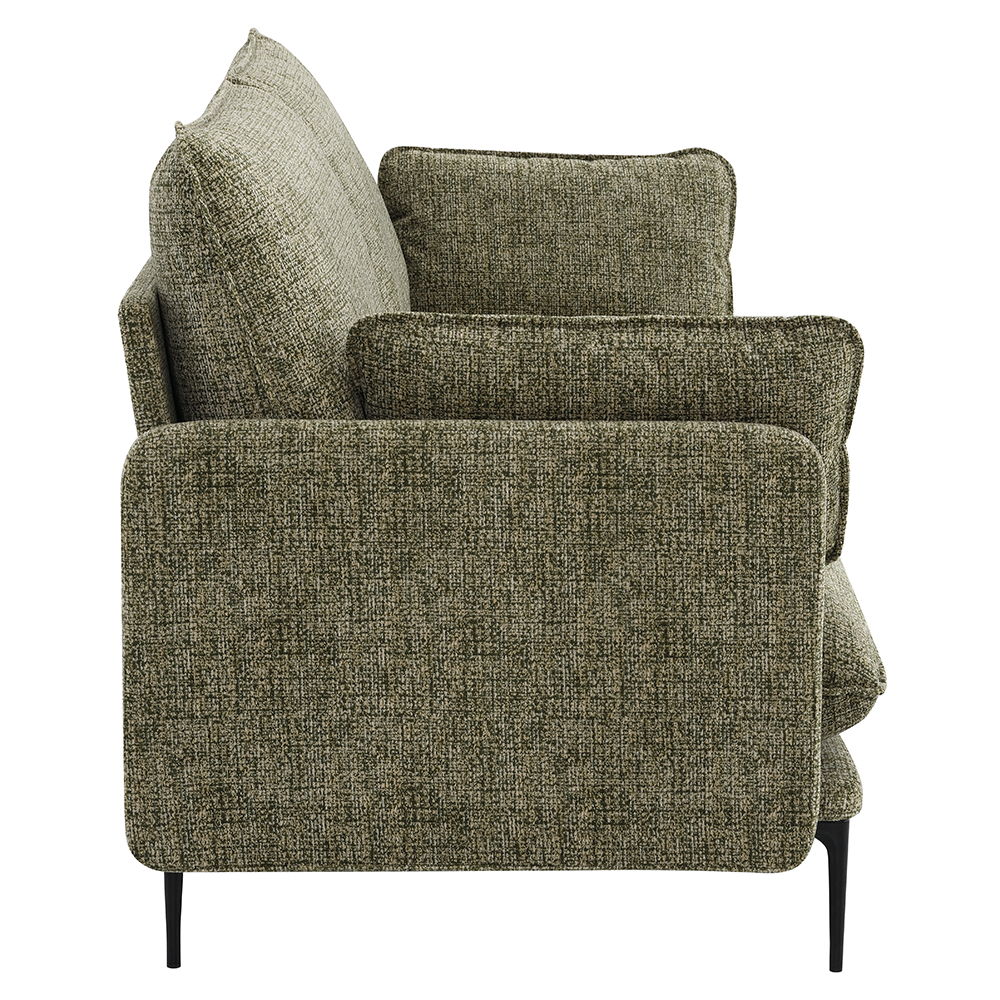 Dalton - Sofa With 2 Pillows - Green, green, view 3