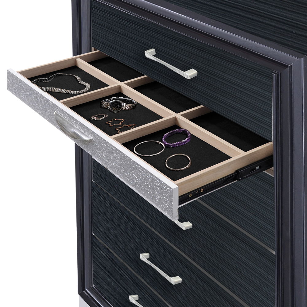 Naima - Chest - Black, black, view 5
