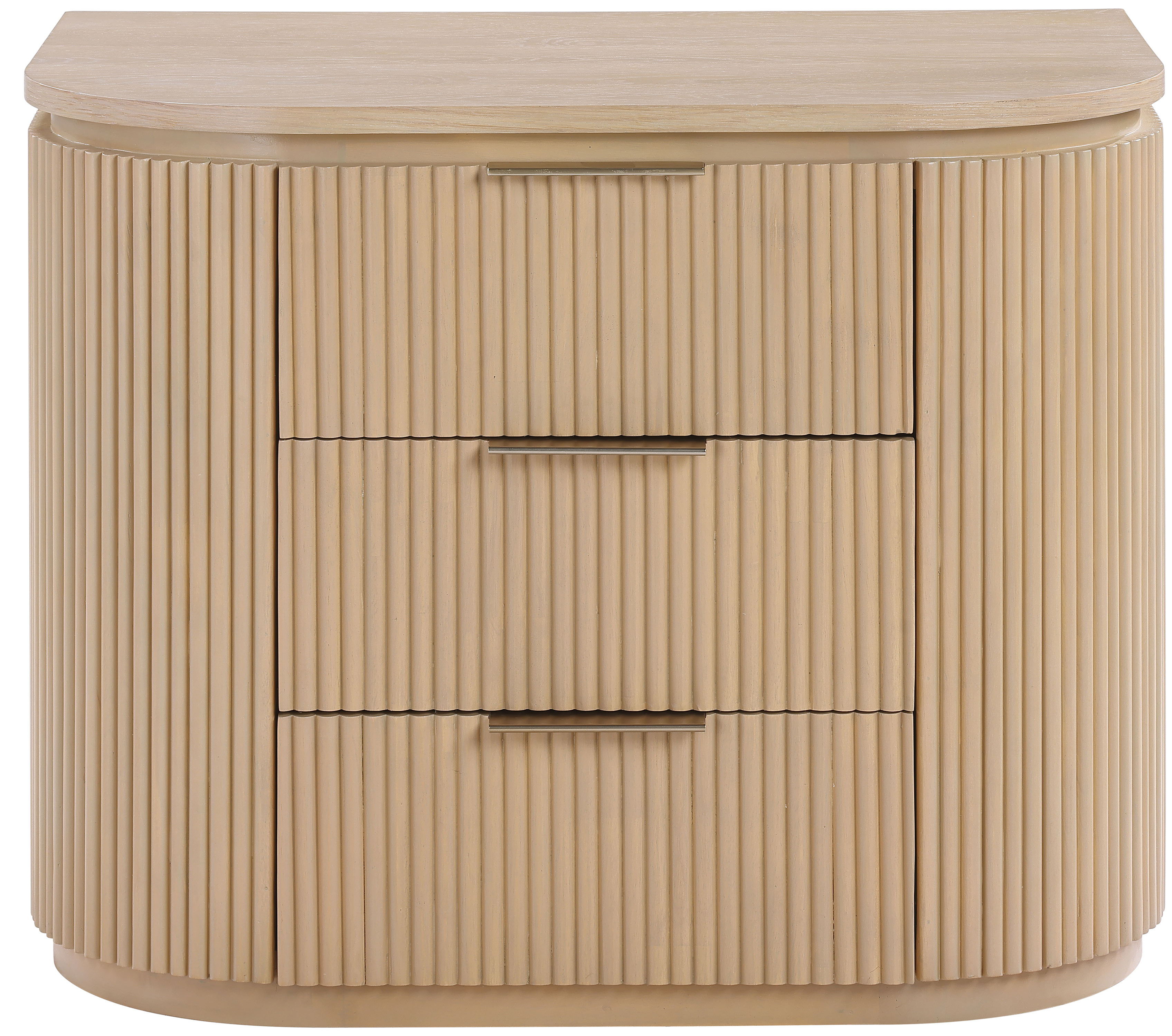 Astrid - Solid Wood And Oak Veneer Nightstand - Natural