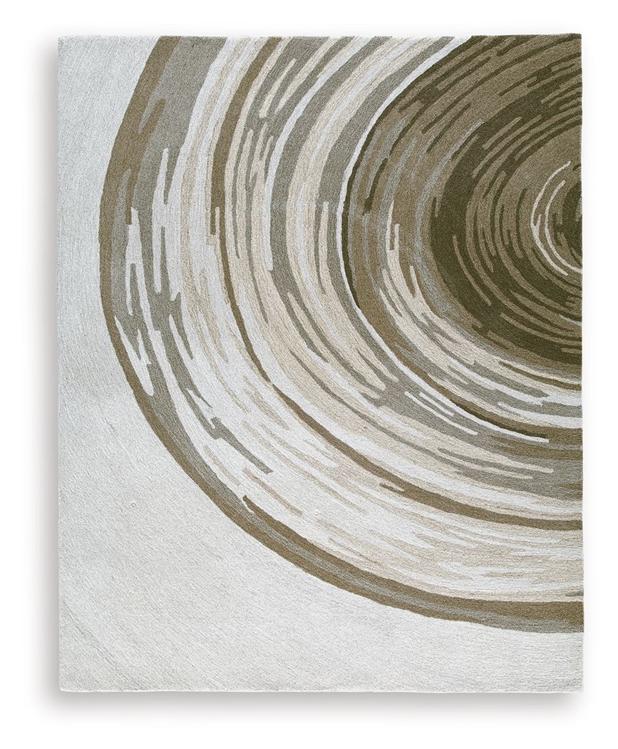 Rizwana - 8' x 10' Rug - Ivory / Brown / Gray