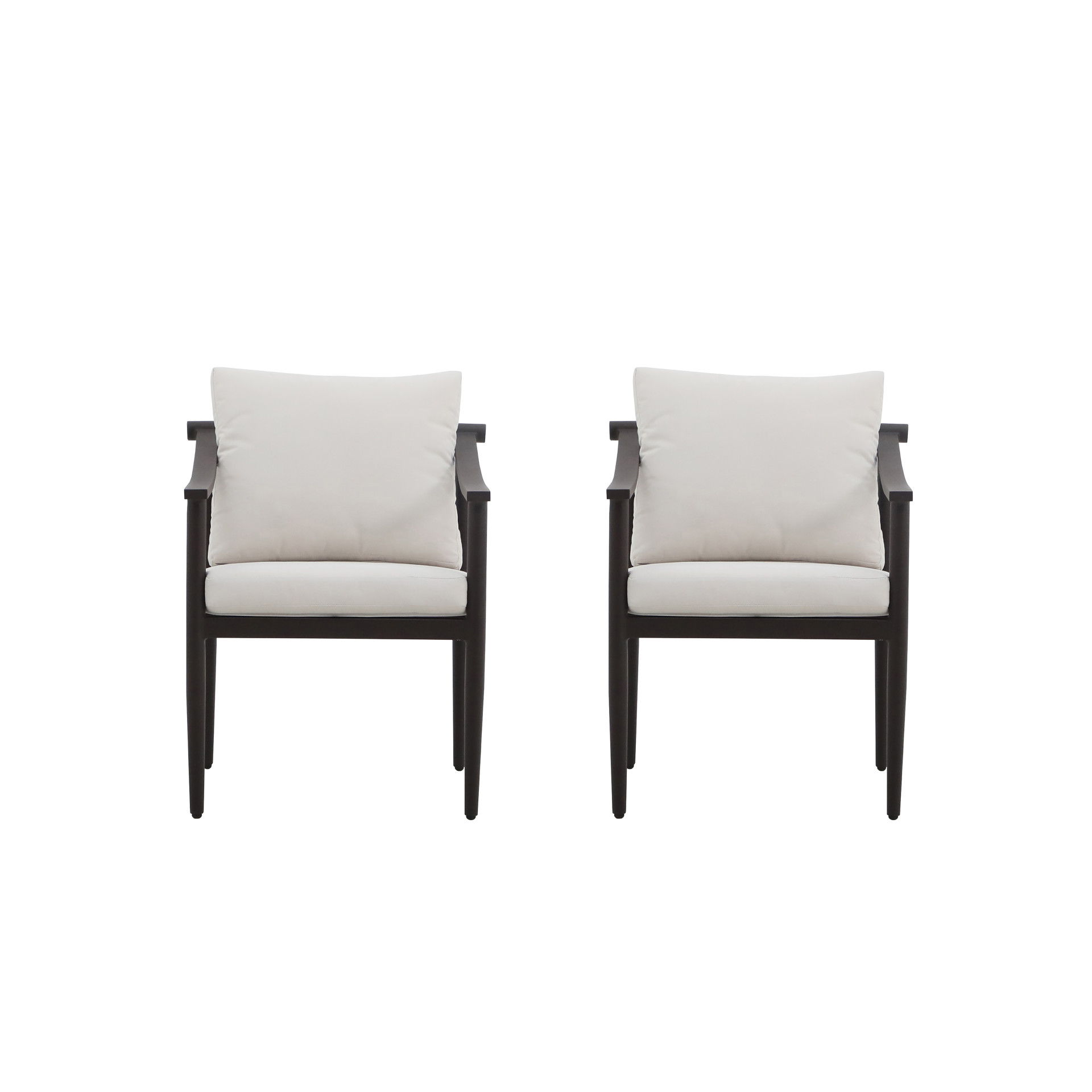 Moana - Patio Side Chair Cushions (Set of 2) - Ivory, white, view 6