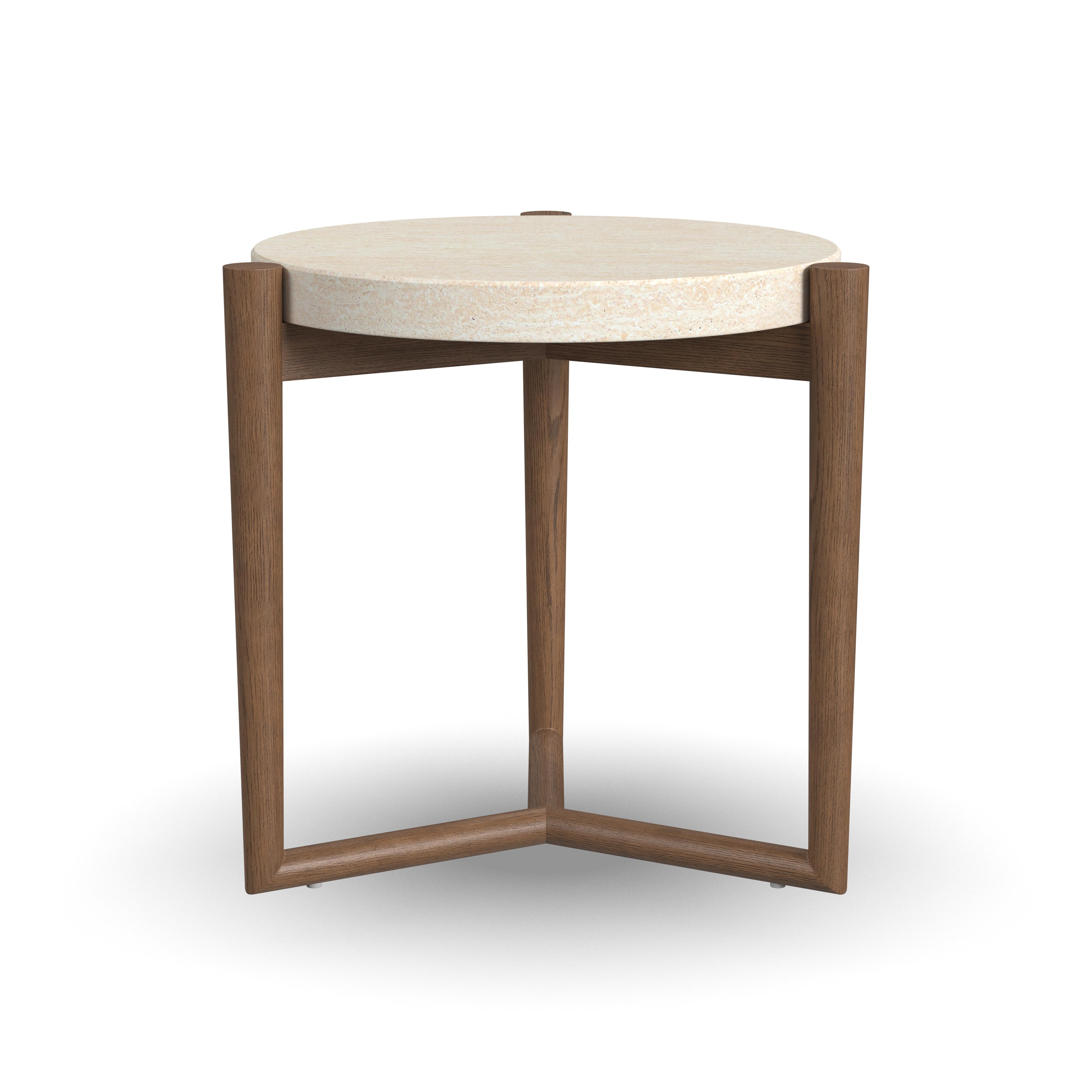 Verona - Accent Table - Beige / Dark Brown, beige, view 2