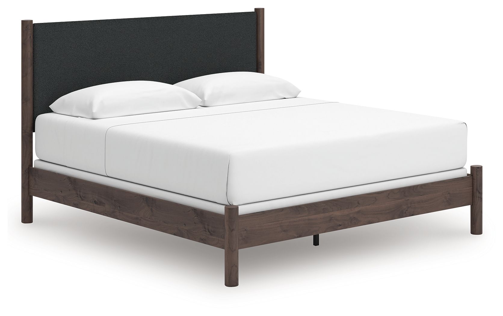 Pamytta - King Upholstered Panel Bed - Brown