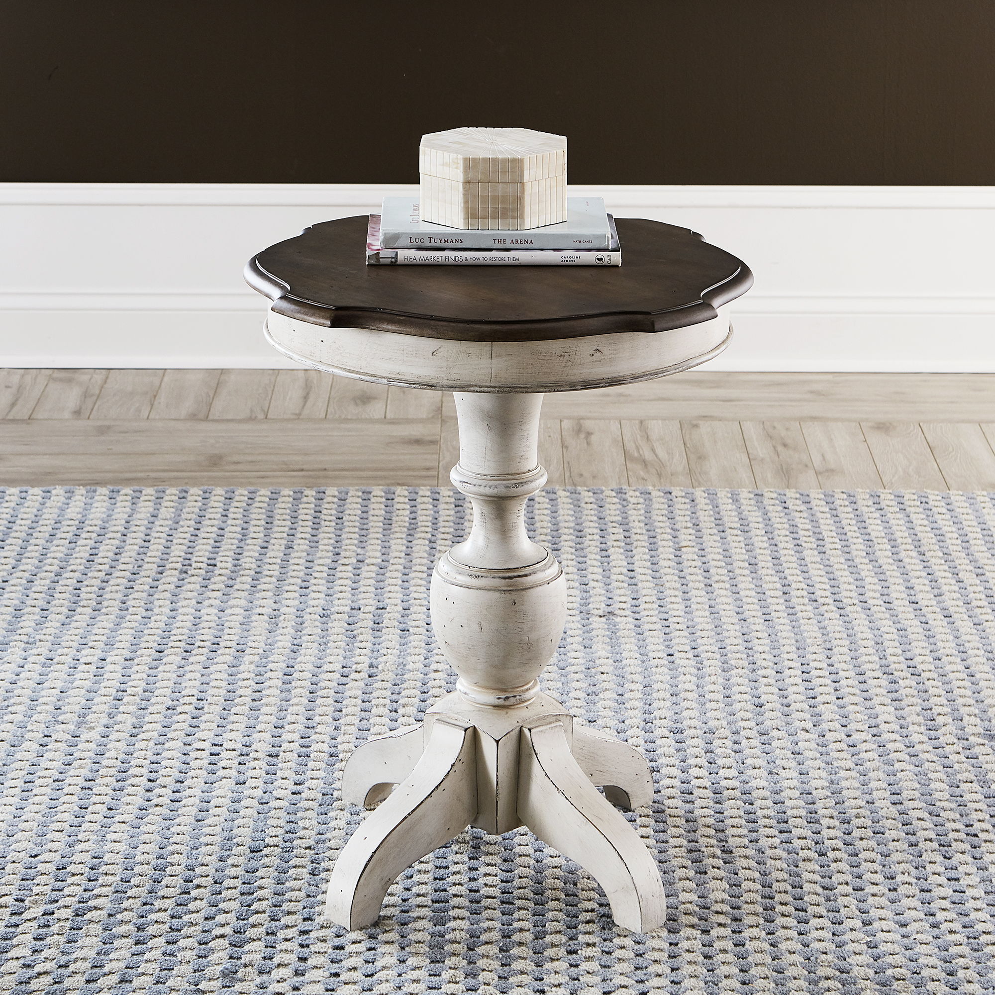 Abbey Road - Round End Table - White Image