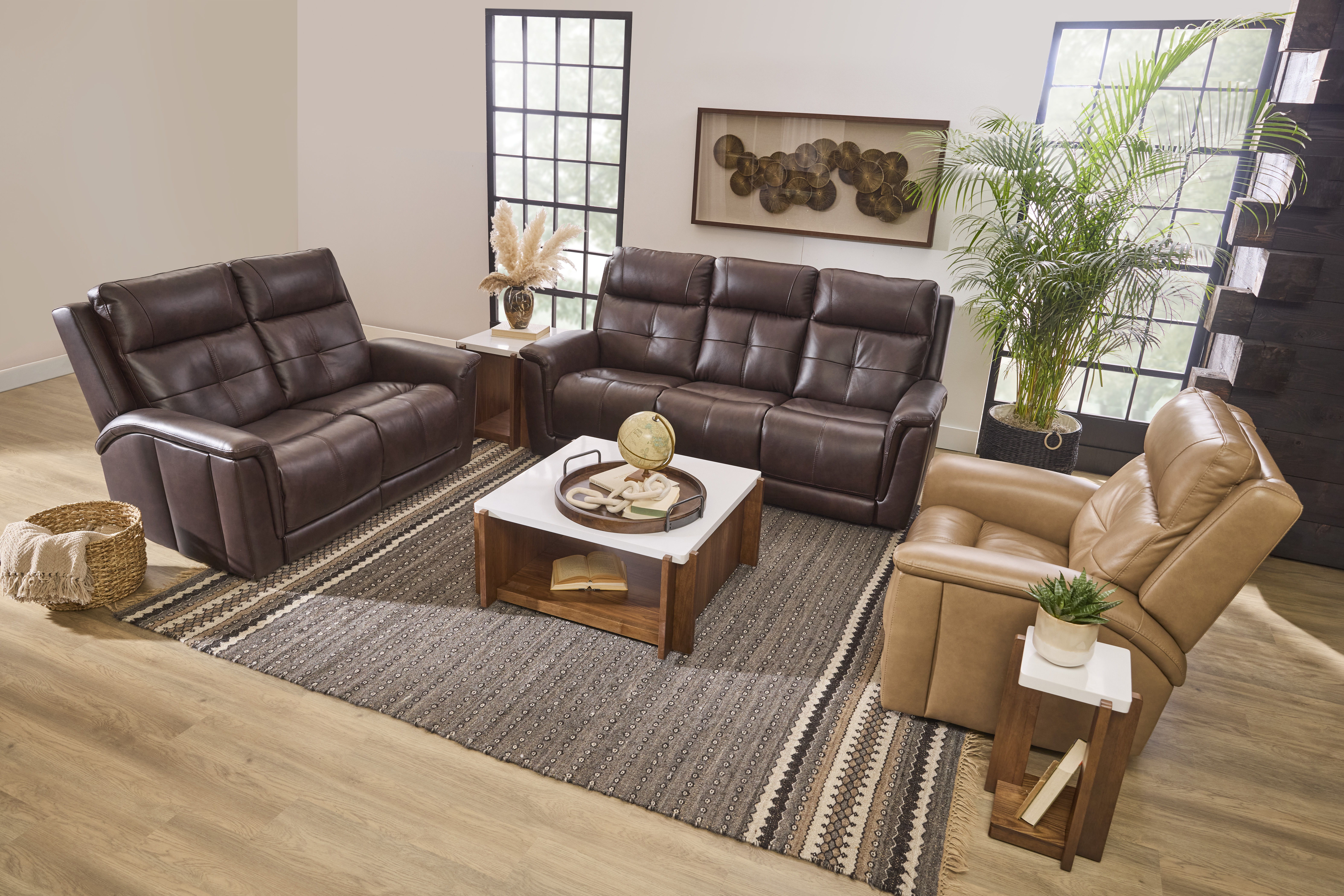 Ranger - Power Reclining Loveseat With Power Headrest, Lumbar, Heat & Massage - Dark Brown, dark brown, view 7