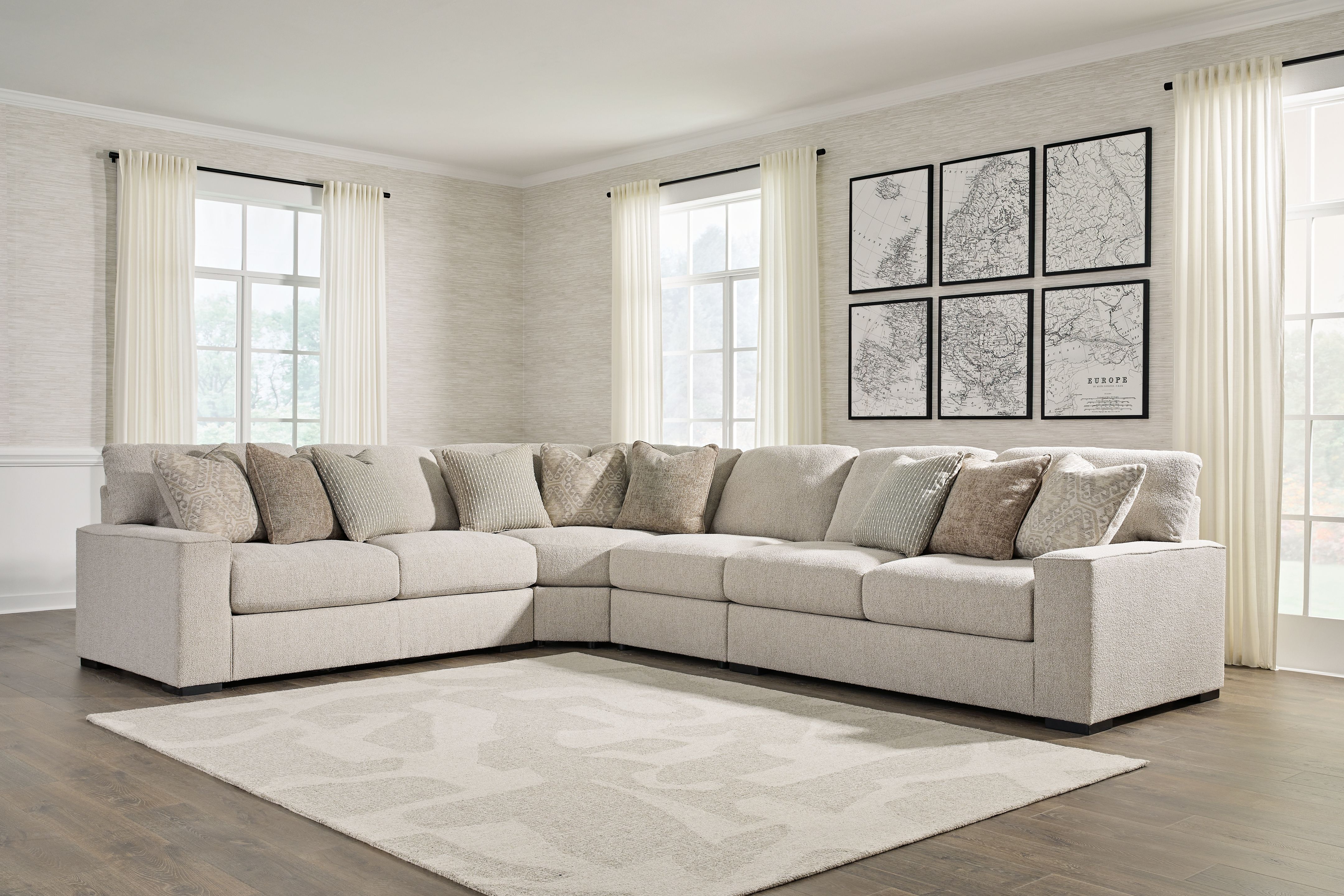 Ashley Furniture Ballyton - 4-Piece Sectional - Sand - Image 6