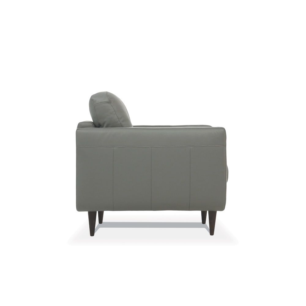 Radwan - Sofa - Pesto Green Leather, dark green, view 2