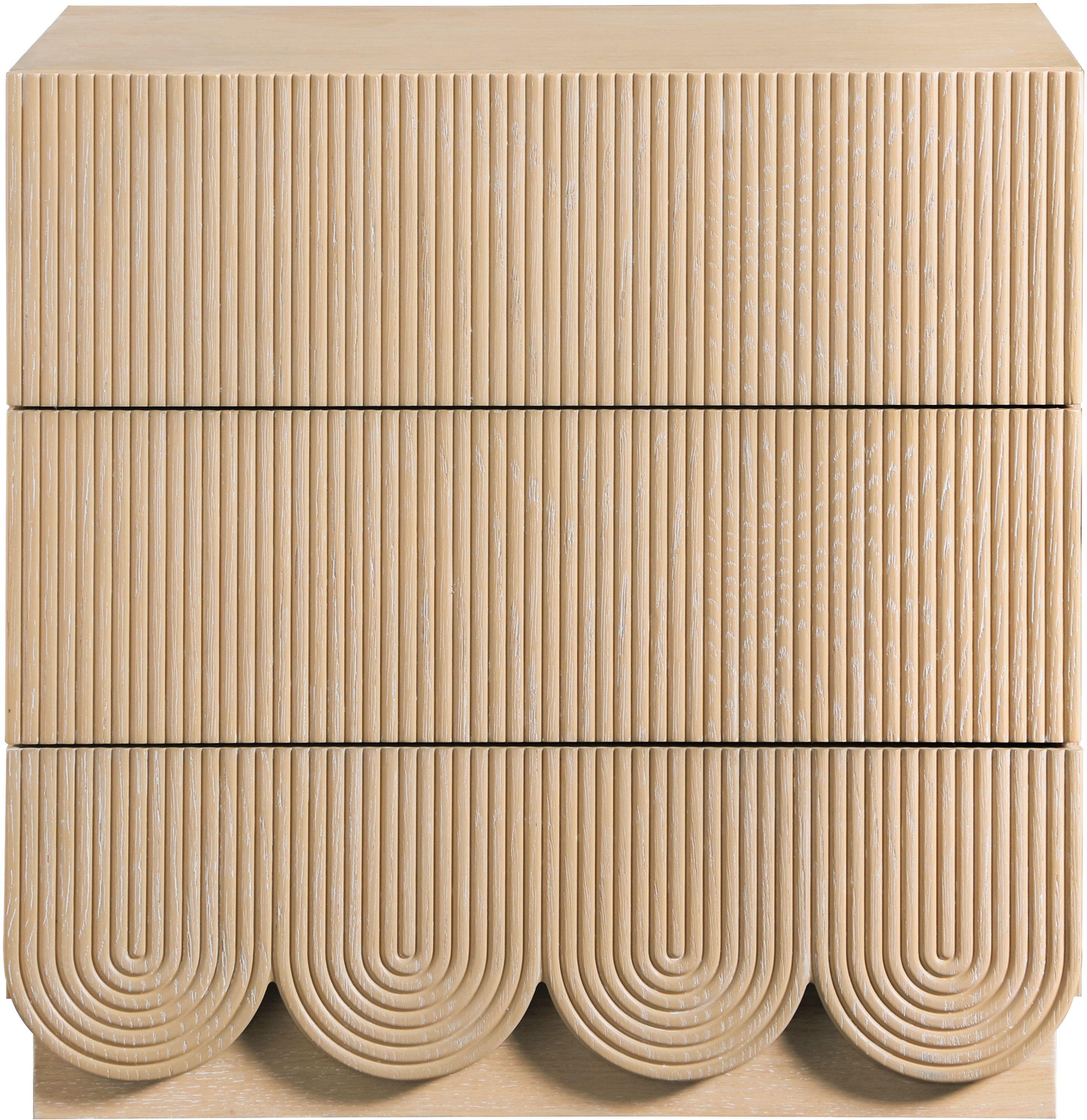 Scallop - Night Stand - Natural