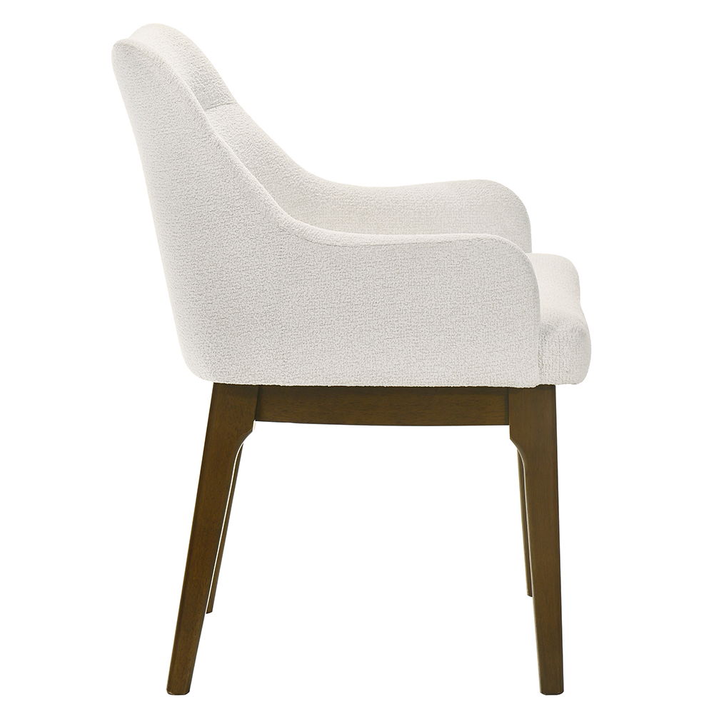 Kasha - Side Chair (Set of 2) - Chenille / Vintage Oak, white, view 4