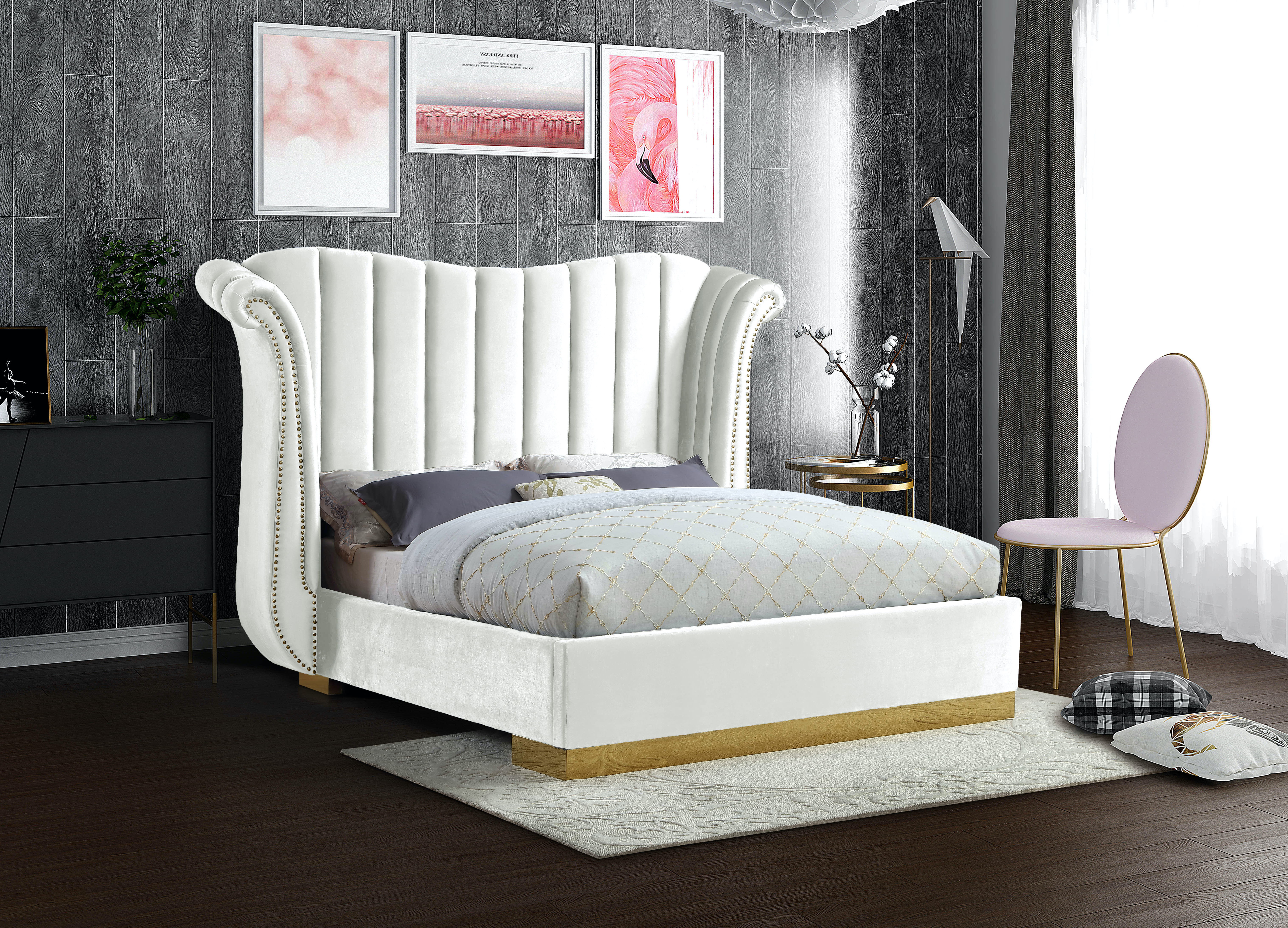 Flora - Queen Bed - White