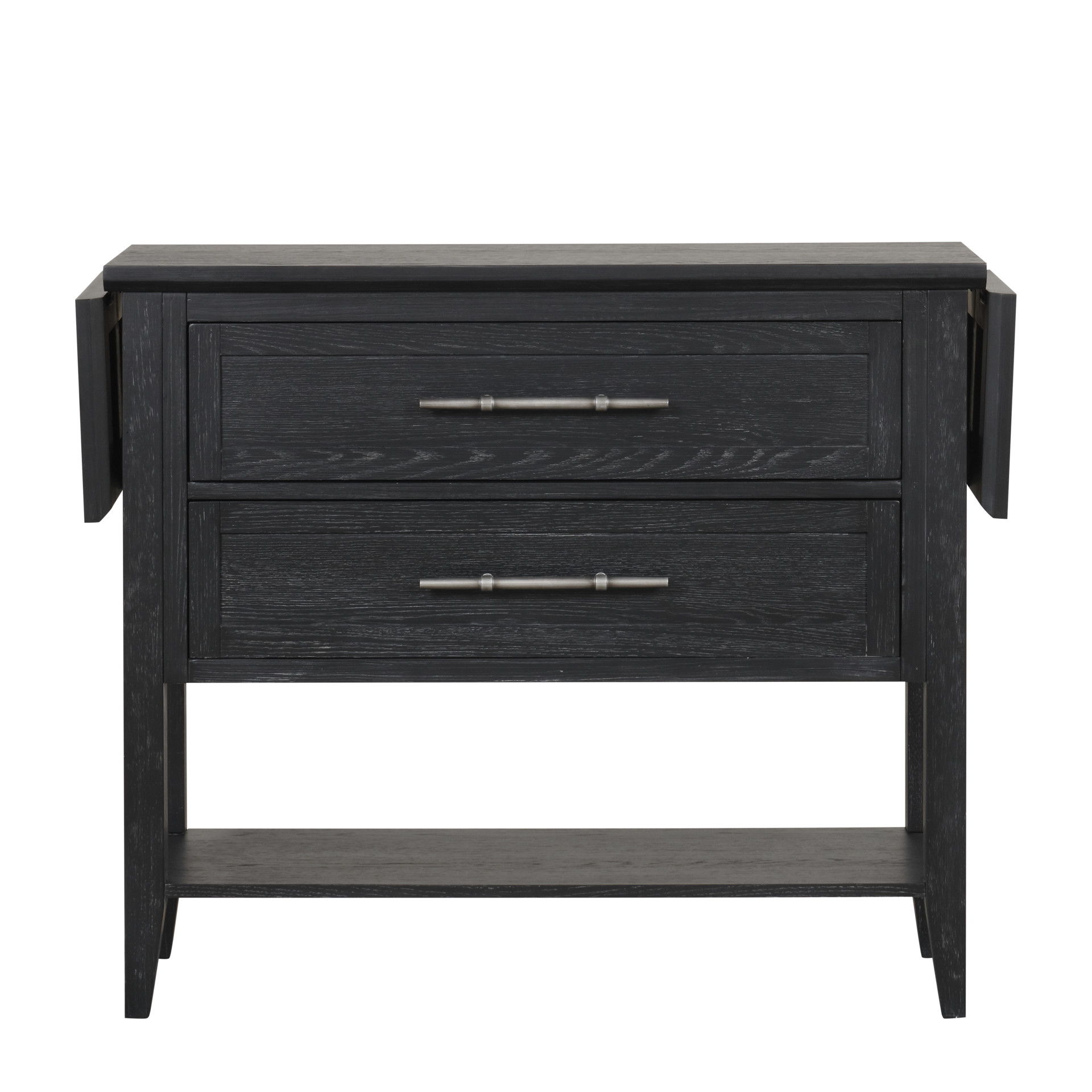 Sable Crest - Drop Leaf Server - Black, black, view 4