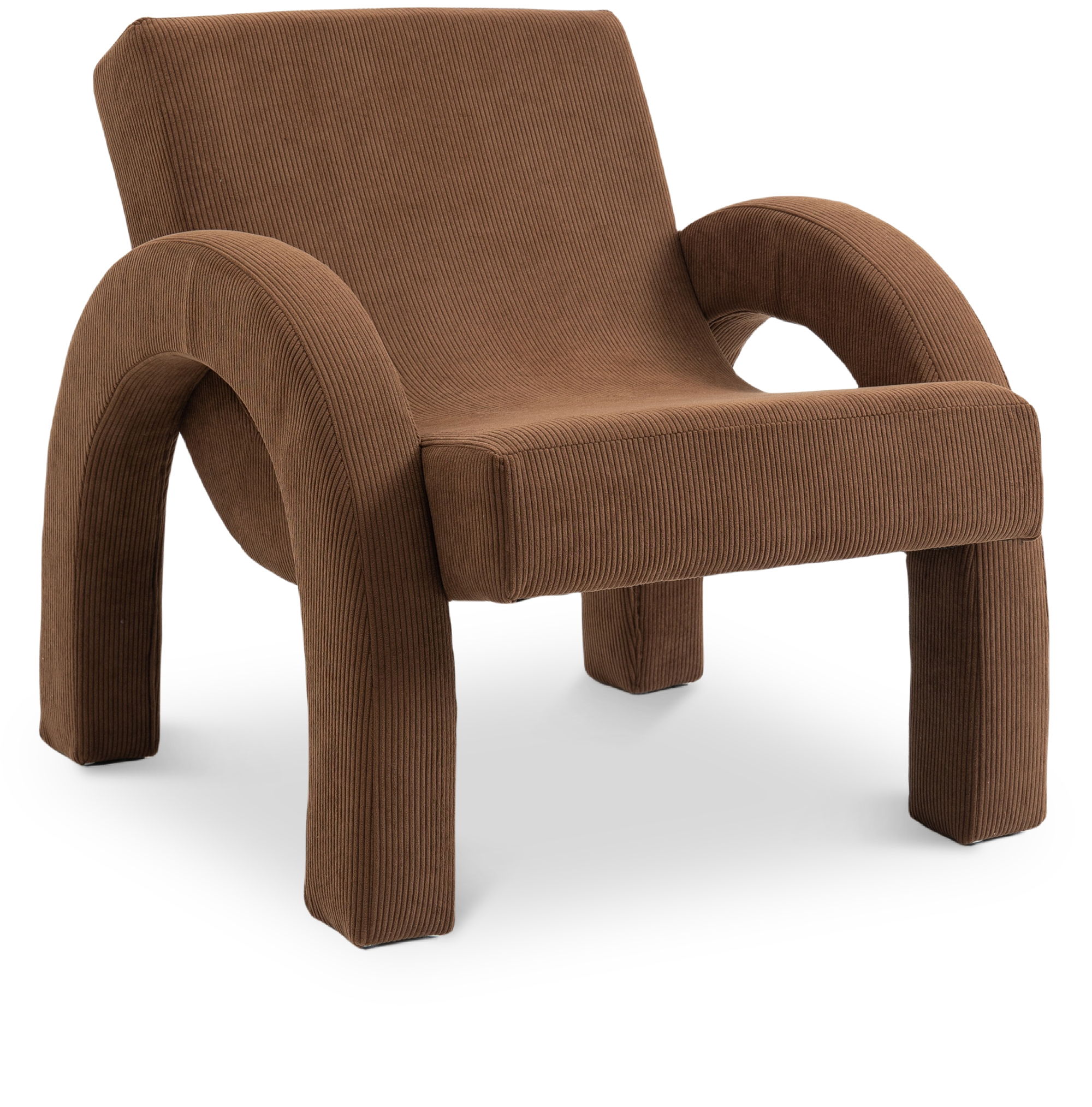 Corduroy - Accent Chair - Brown