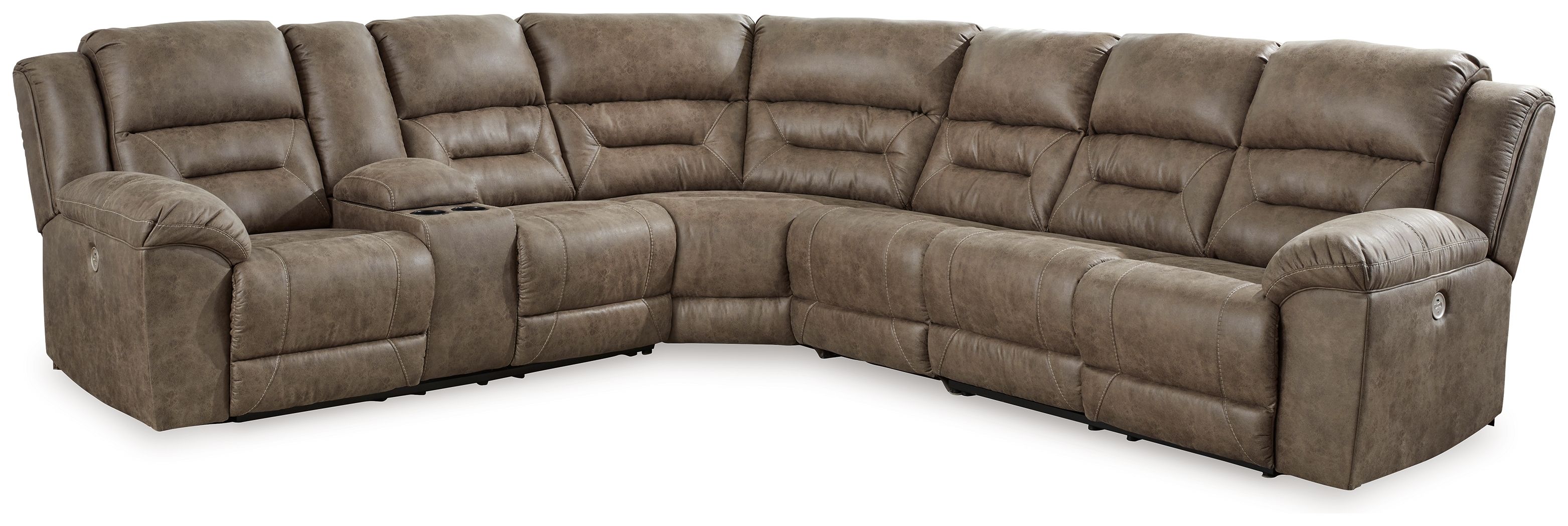 4 Pc · Power Reclining Sectional With Laf Power Reclining Loveseat With Console