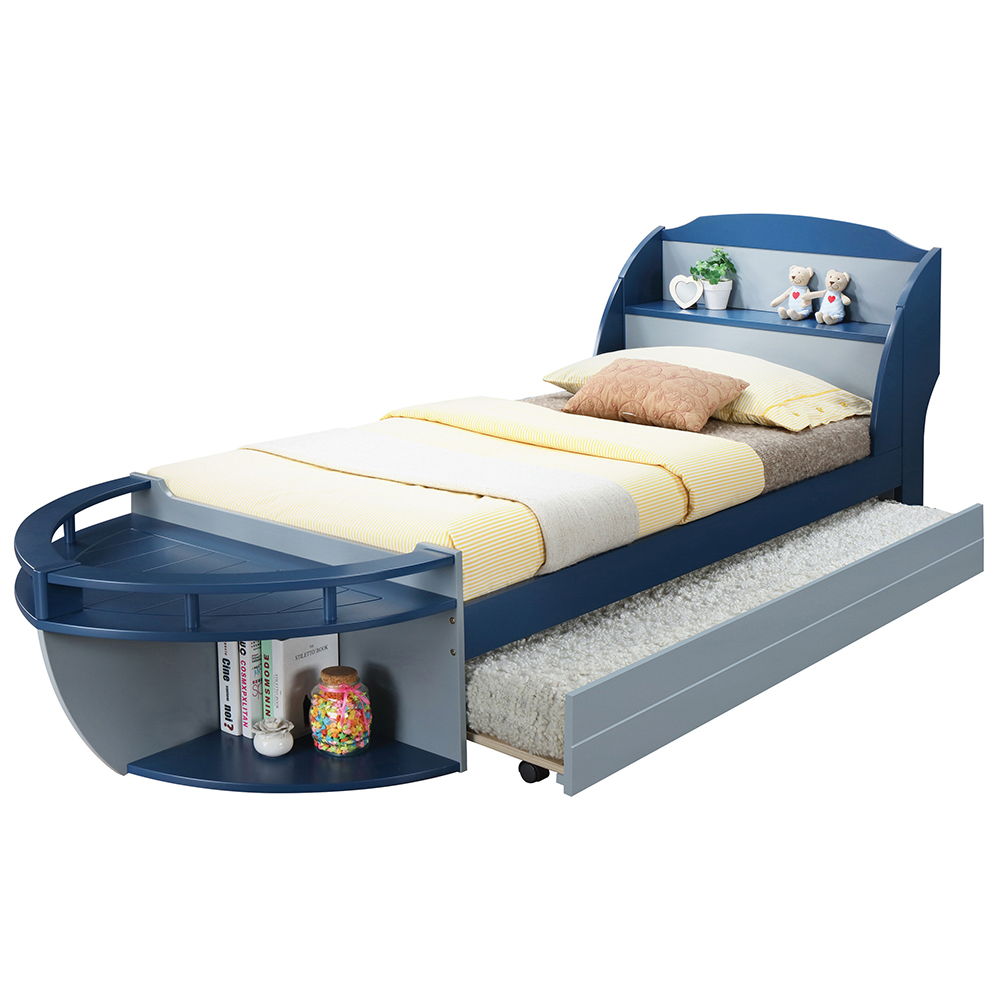 Neptune II - Twin Bed - Gray / Navy, gray, view 7