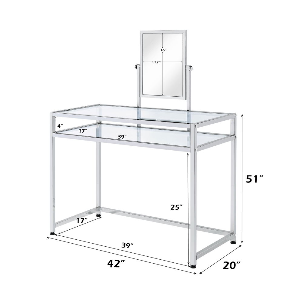 Coleen - Vanity Set - Chrome, silver, view 6