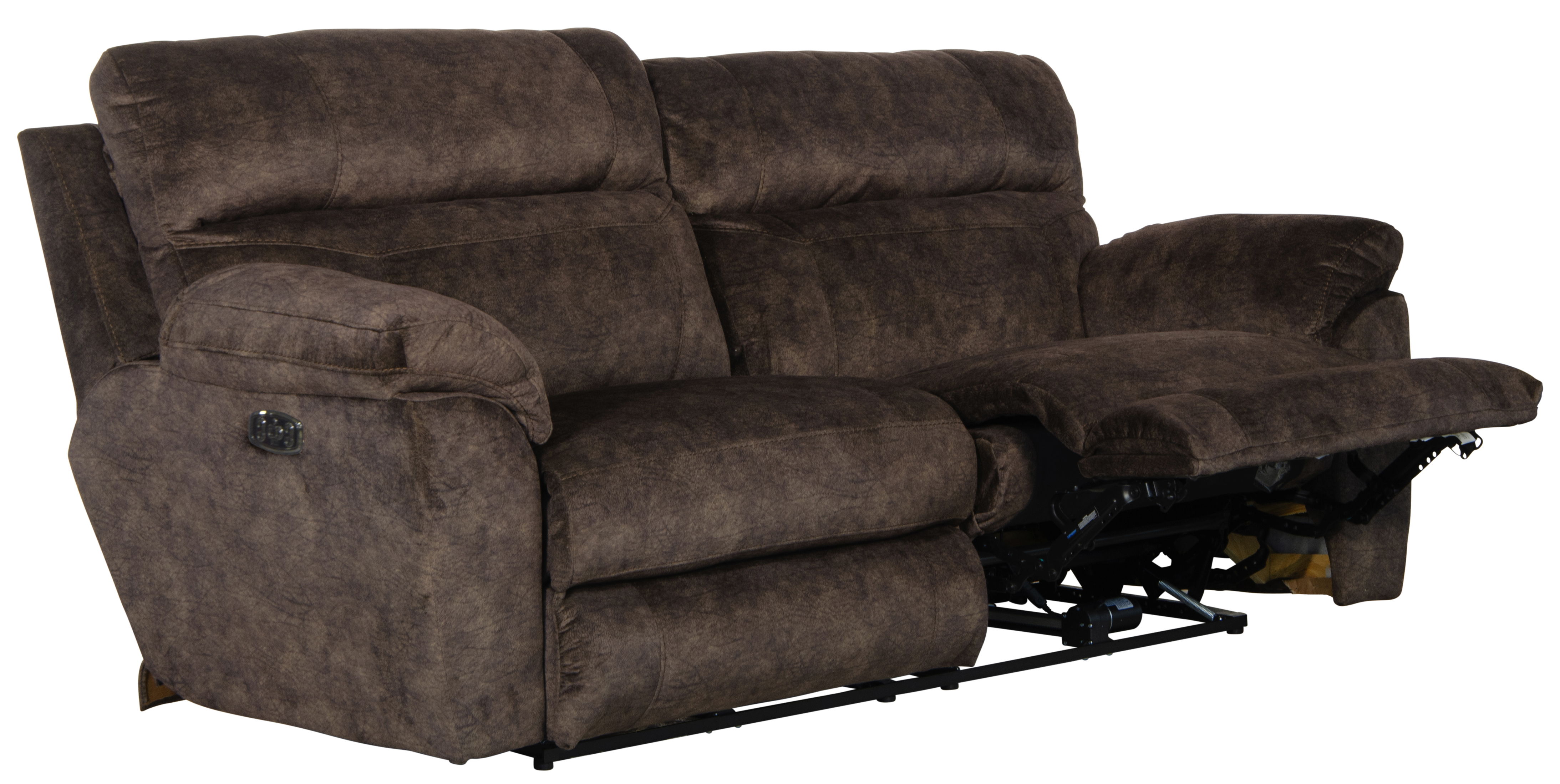 Sedona - Power Lay Flat Reclining Sofa With Power Adjustable Headrest And Lumbar - Mocha