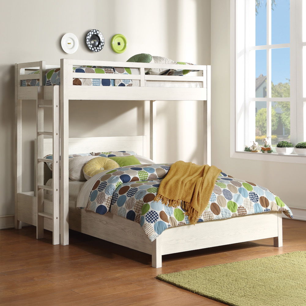 Celerina - Queen Bed - Weathered White, white, view 6
