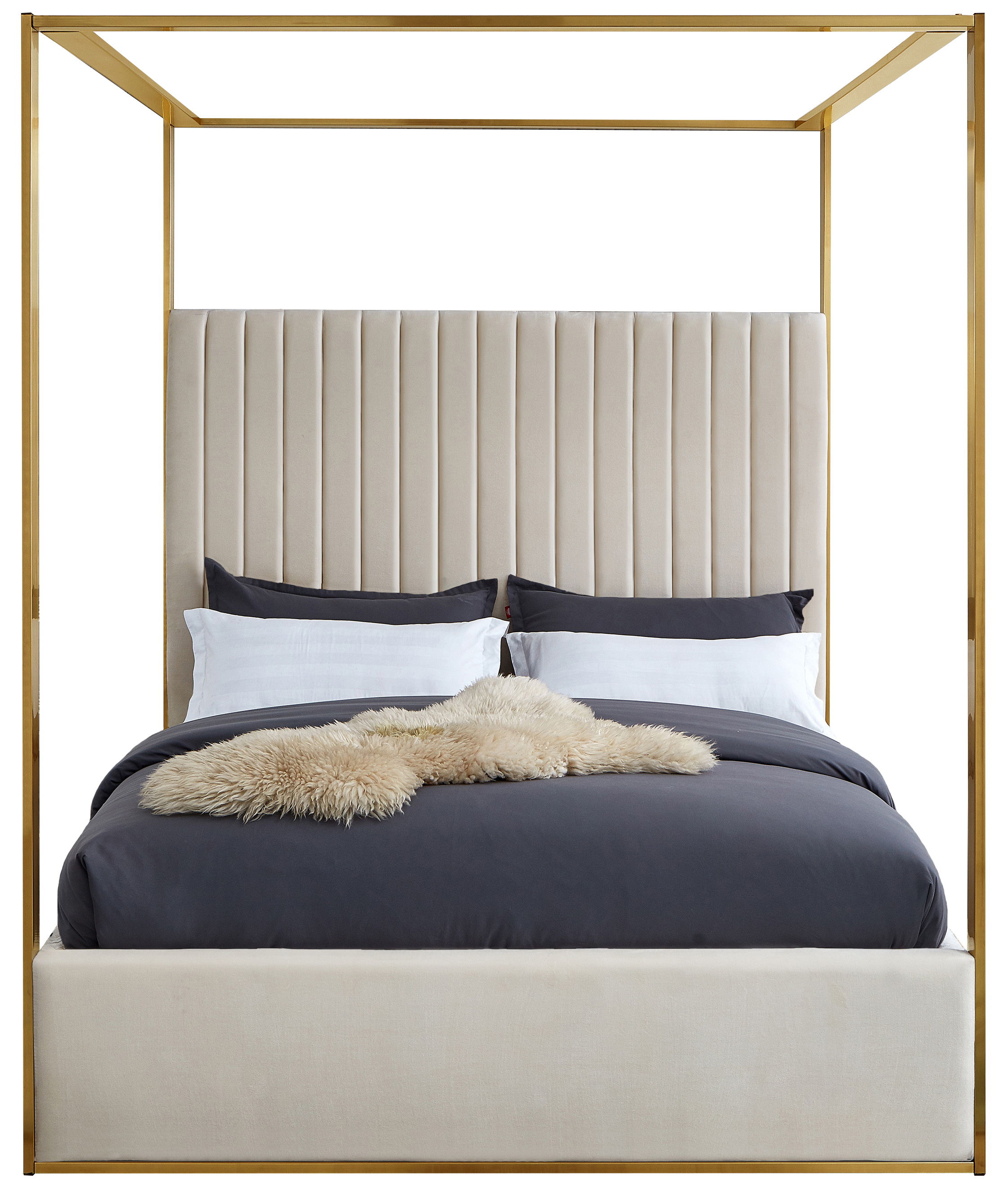 Jones - Queen Bed - Cream
