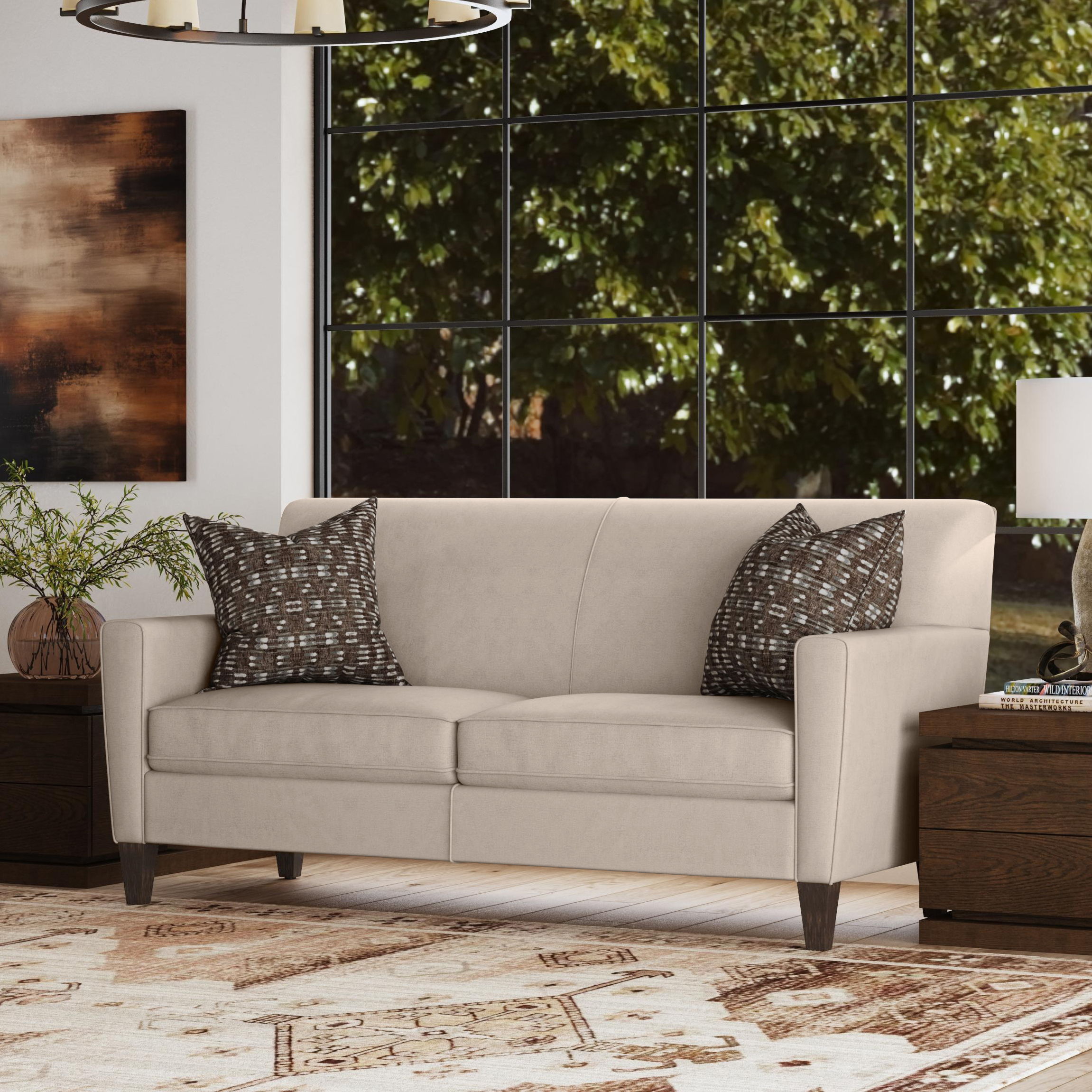 Digby - 58" Fabric Sofa, blue, view 7