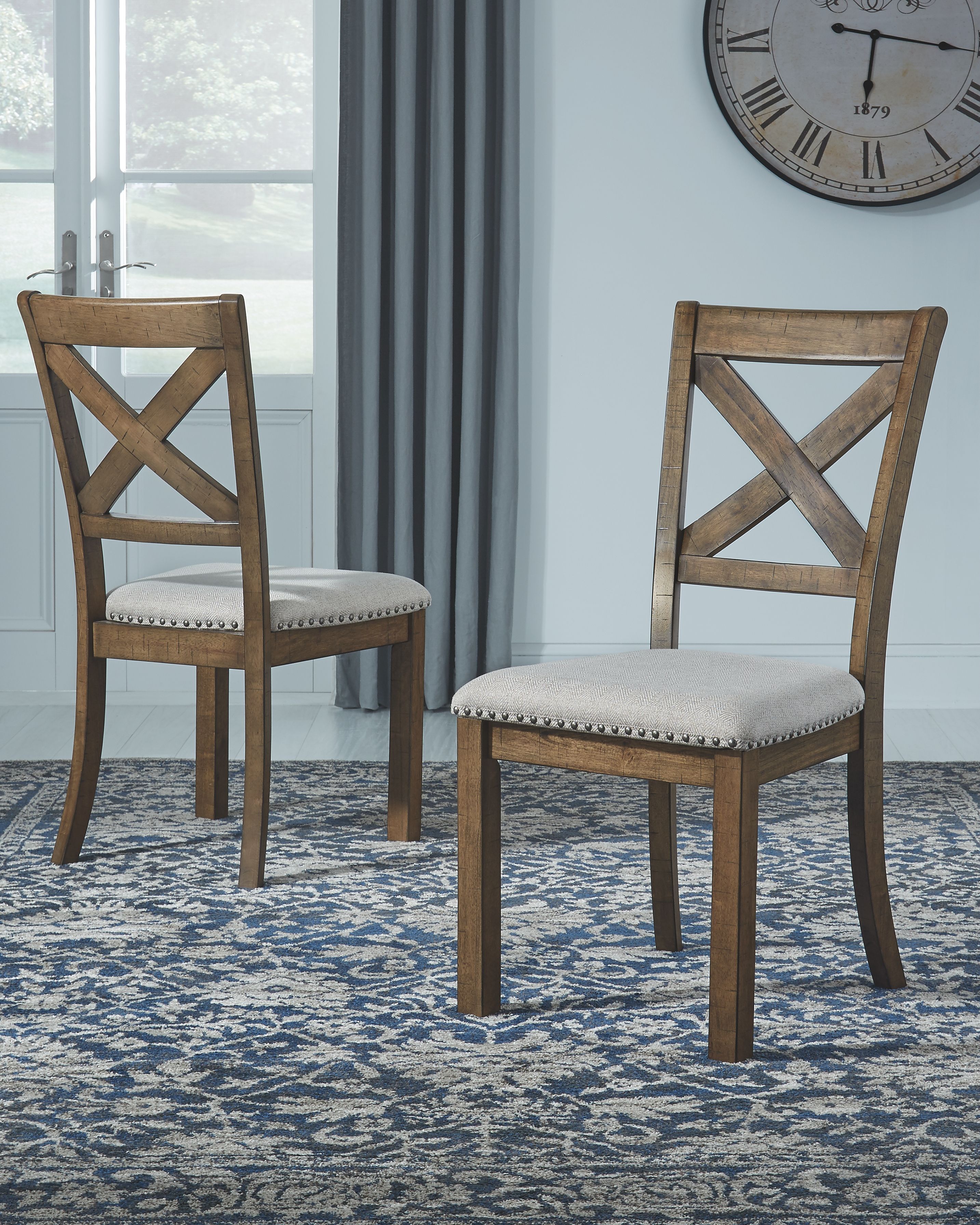 Ashley Furniture Moriville - Dining UPH Side Chair (Set of 2) - Beige - Image 6