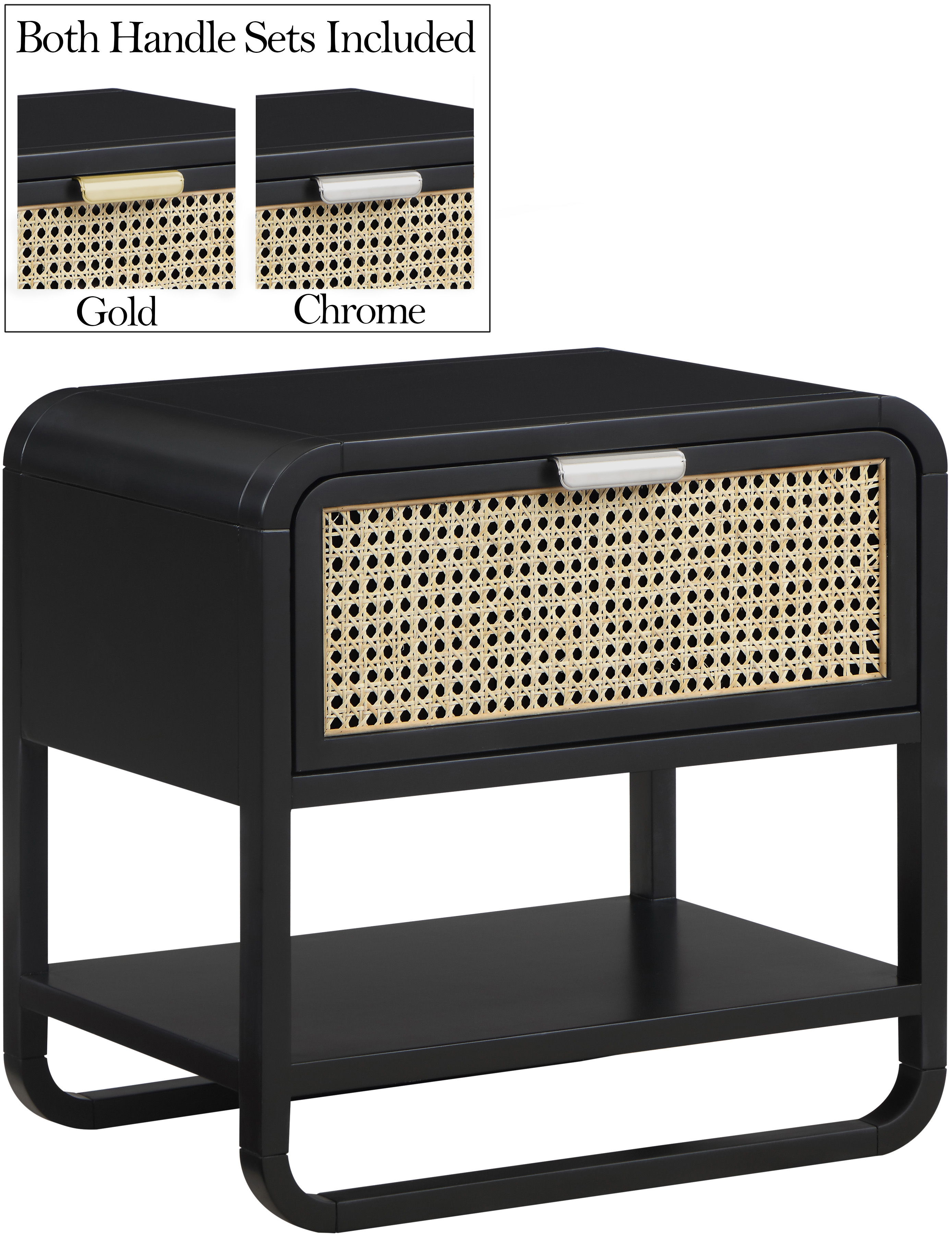 Sage - Night Stand - Black