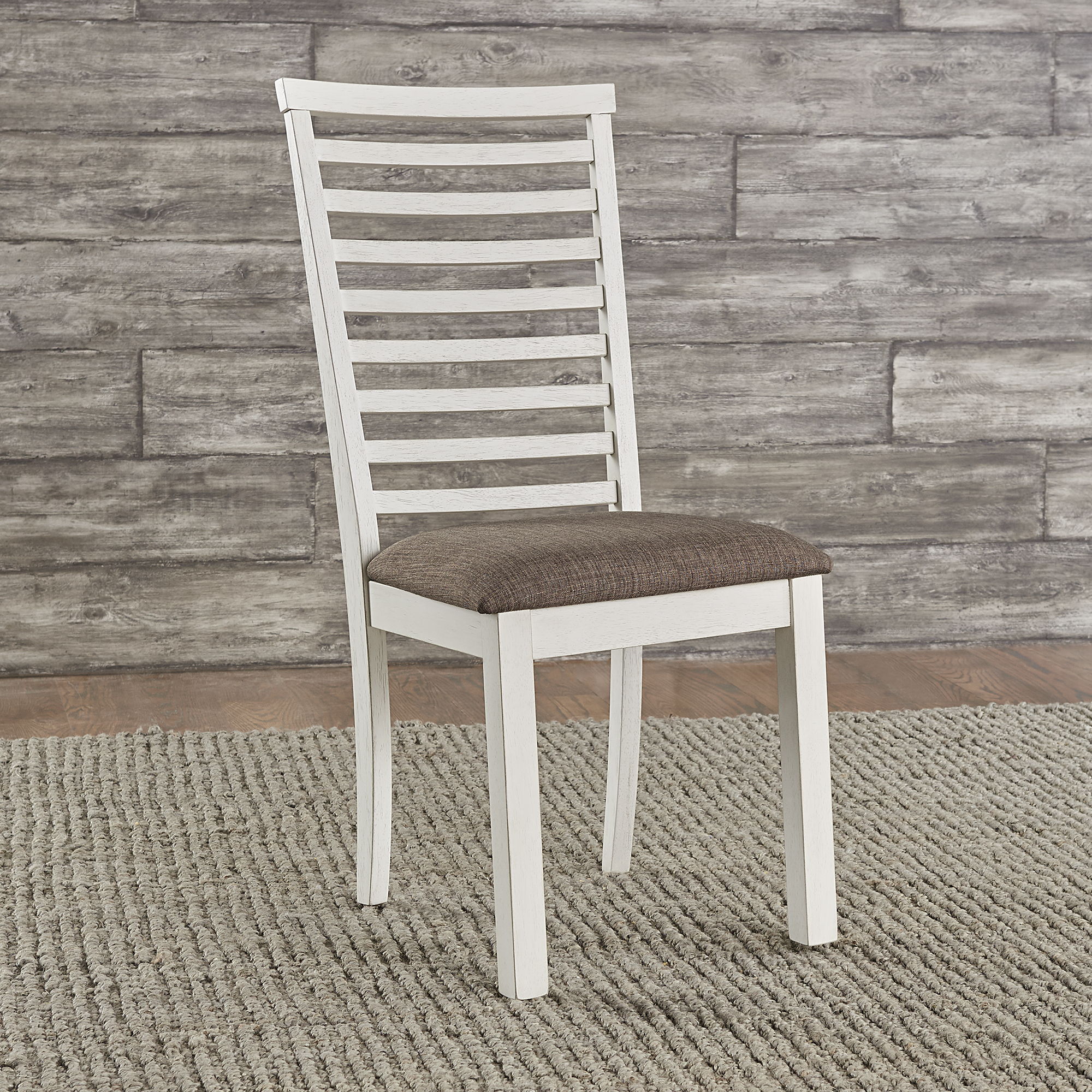 Liberty Furniture Brook Bay - Upholstered Ladder Back Side Chair - White
