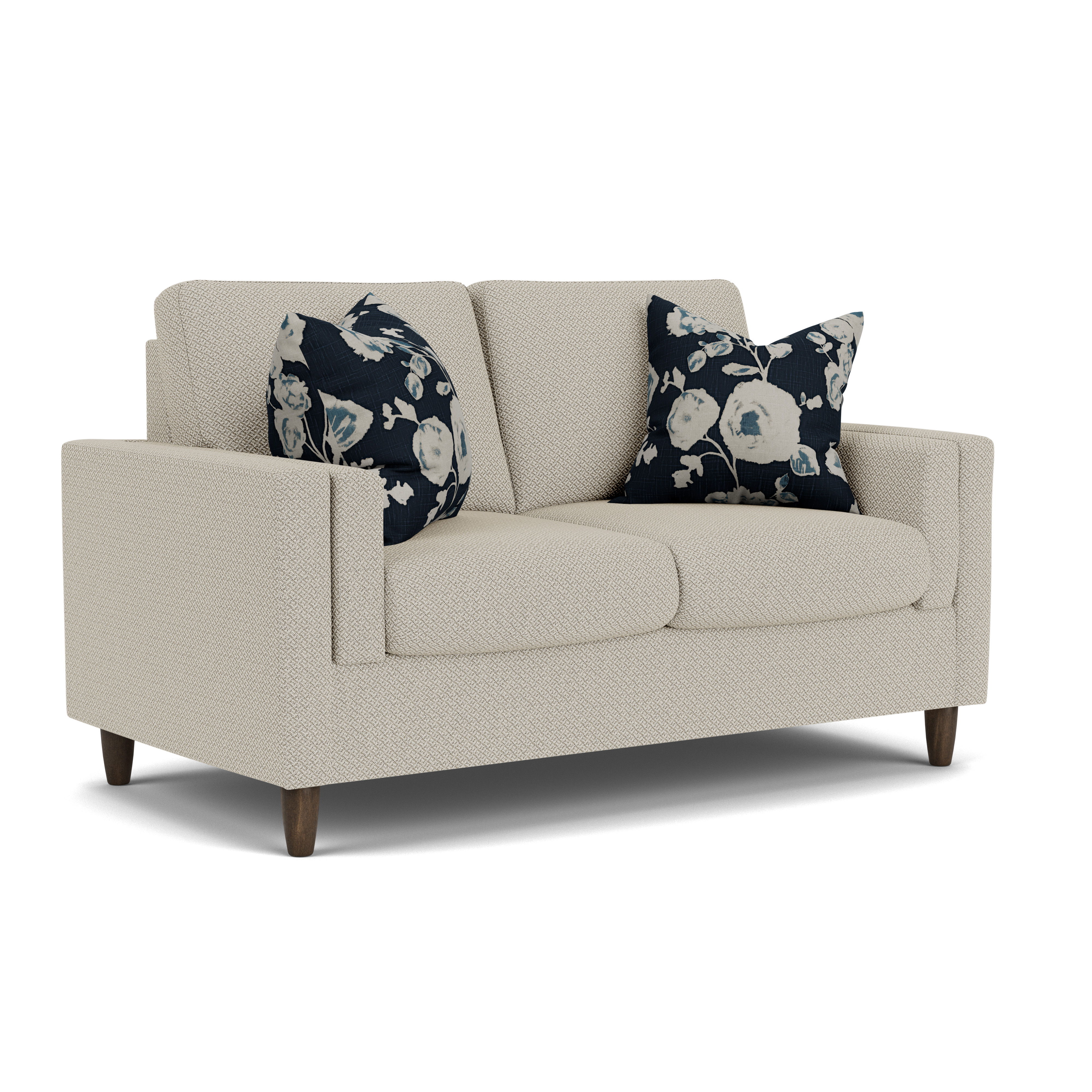 Thomas - Fabric Loveseat, white