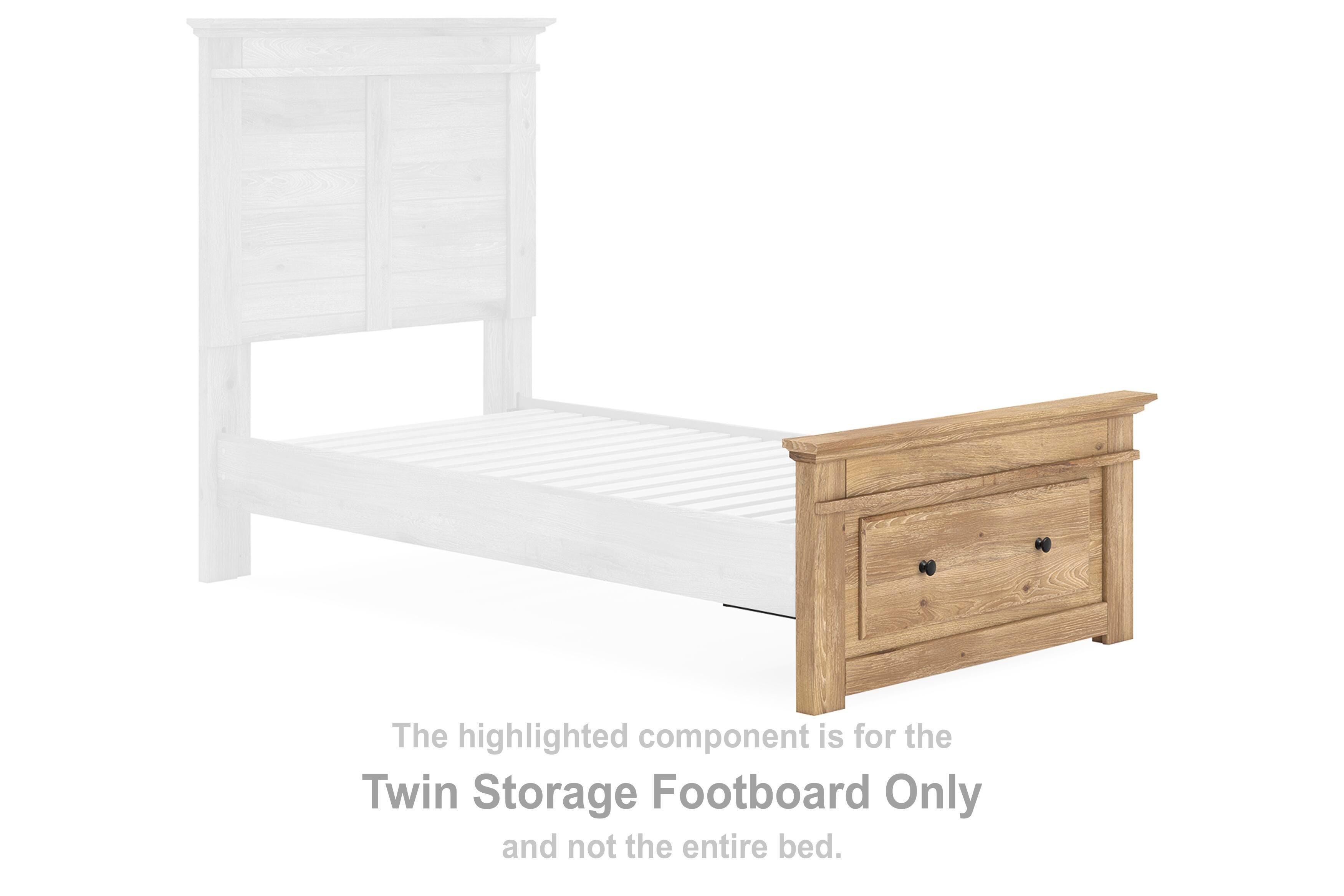 Makidern – Twin Storage Footboard – Tan