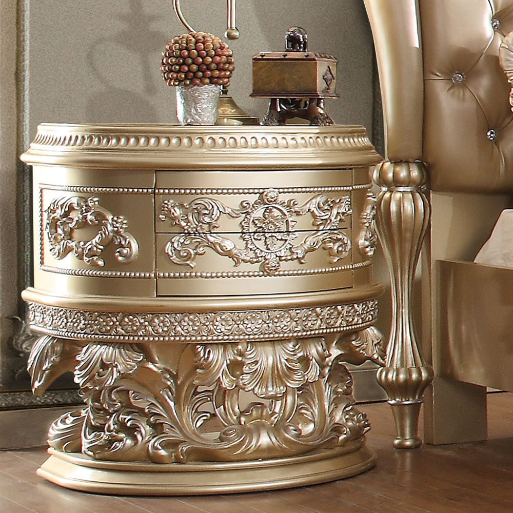 Vatican - Nightstand - Champagne Silver, beige