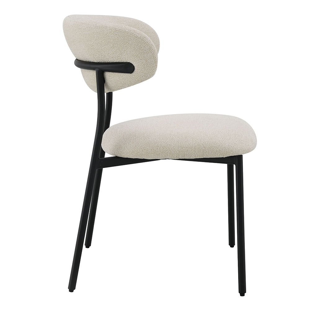 Jirina - Side Chair (Set of 2) - Beige Chenille, beige, view 3