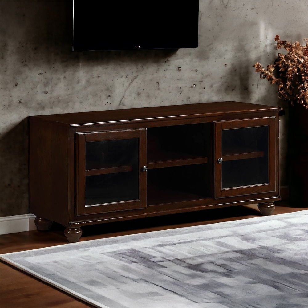 Dita - TV Stand - Walnut, dark brown, view 7