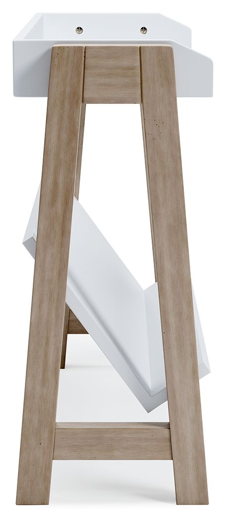 Ashley Furniture Blariden - Small Bookcase - White / Tan - Image 5