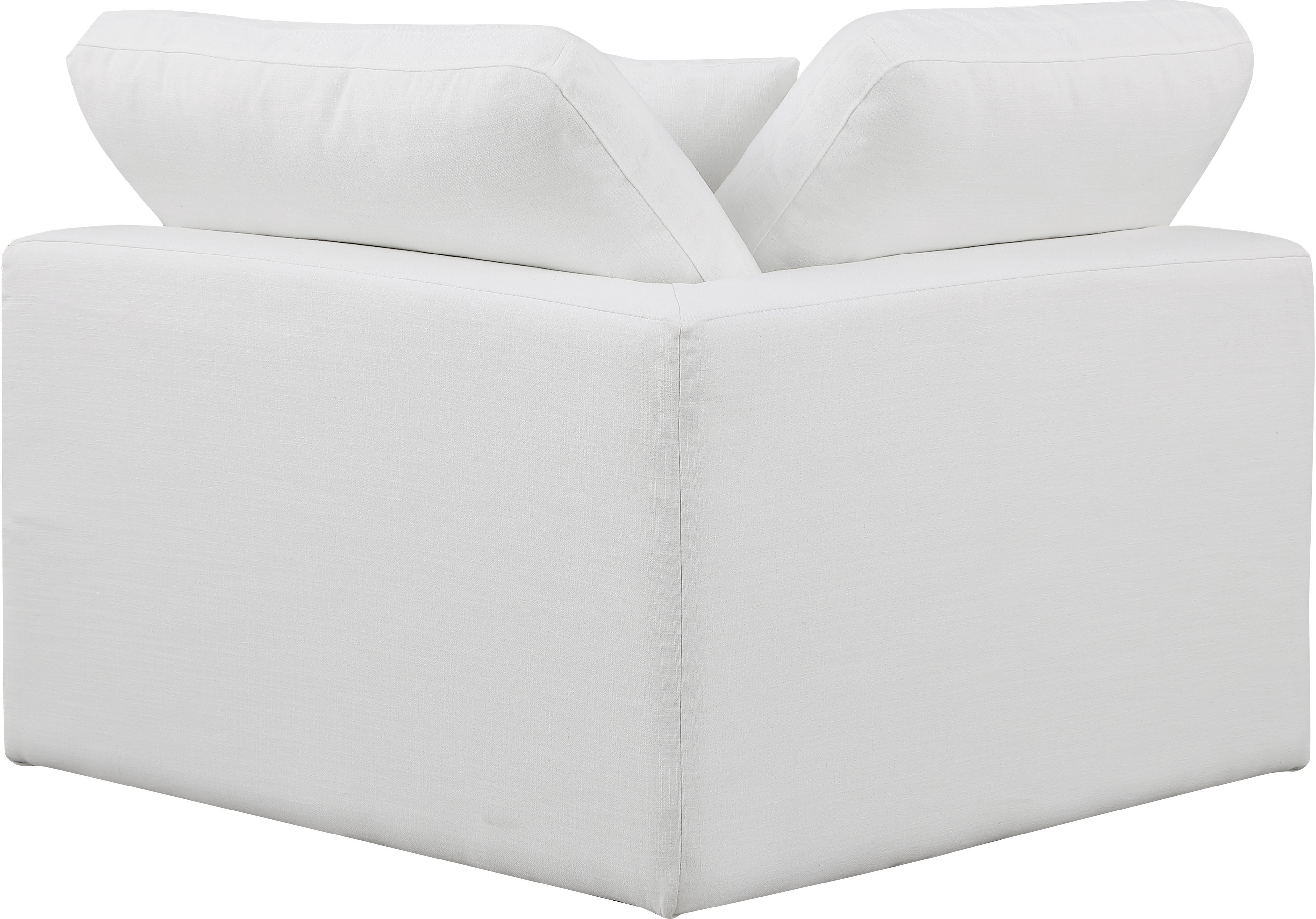 Comfy - Linen Corner Chair - White